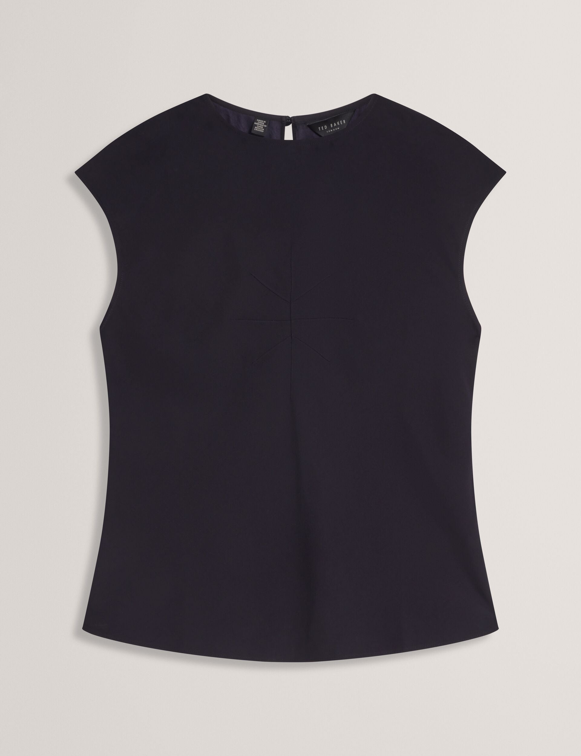 Ted Baker Marlowa Seam Detail Cap Sleeve Woven Top Women's
