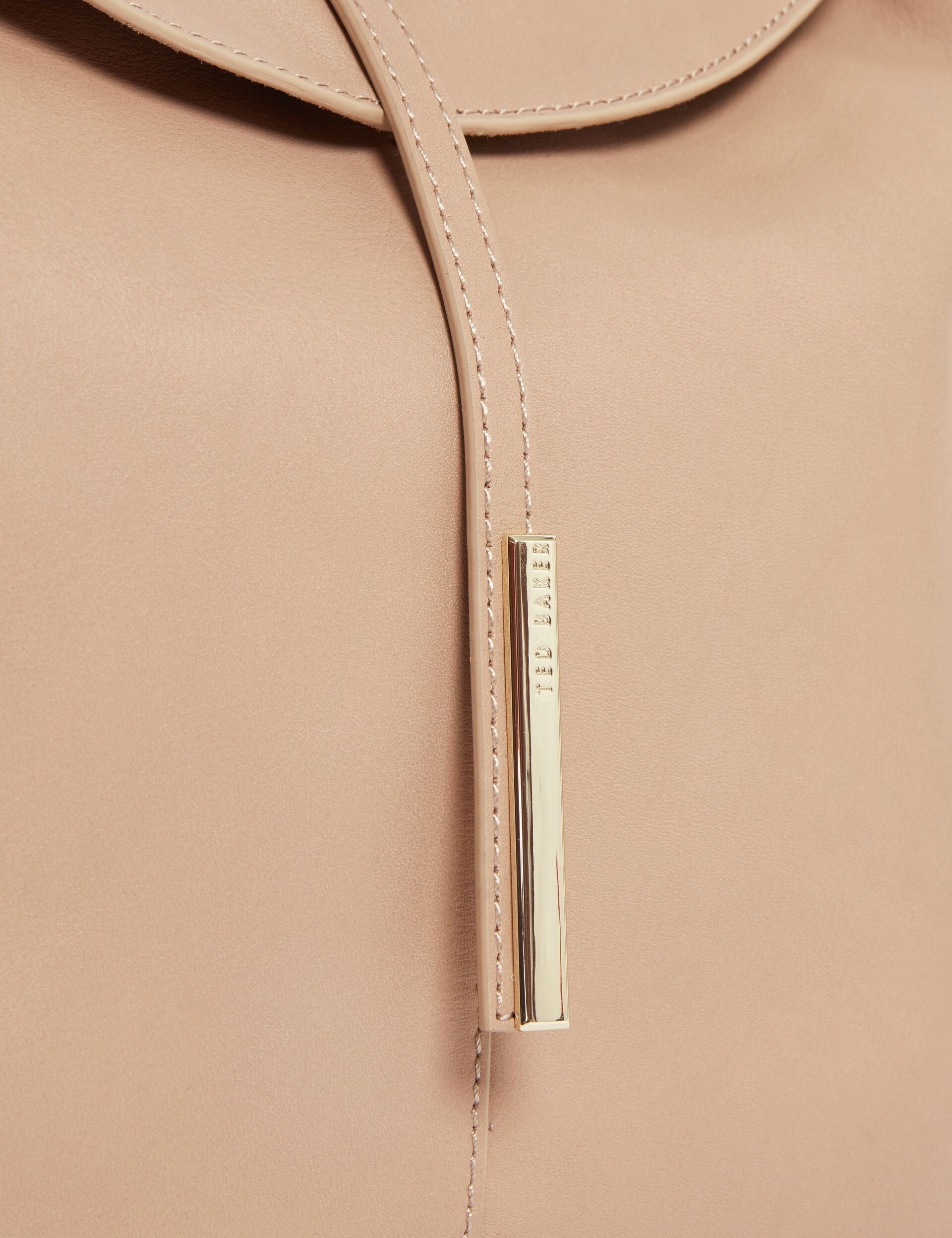 Ted Baker Rysann Bar Detail Slouch Leather Shoulder Bag Women's