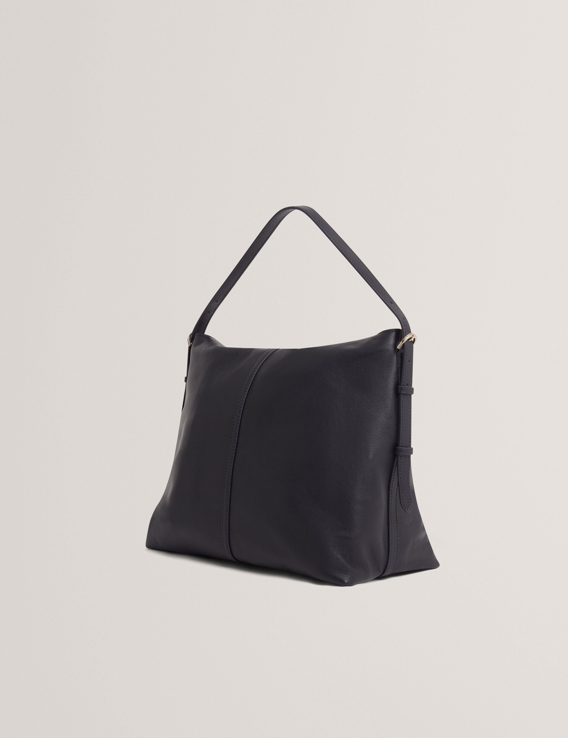 Ted Baker Rysann Bar Detail Slouch Leather Shoulder Bag Women's