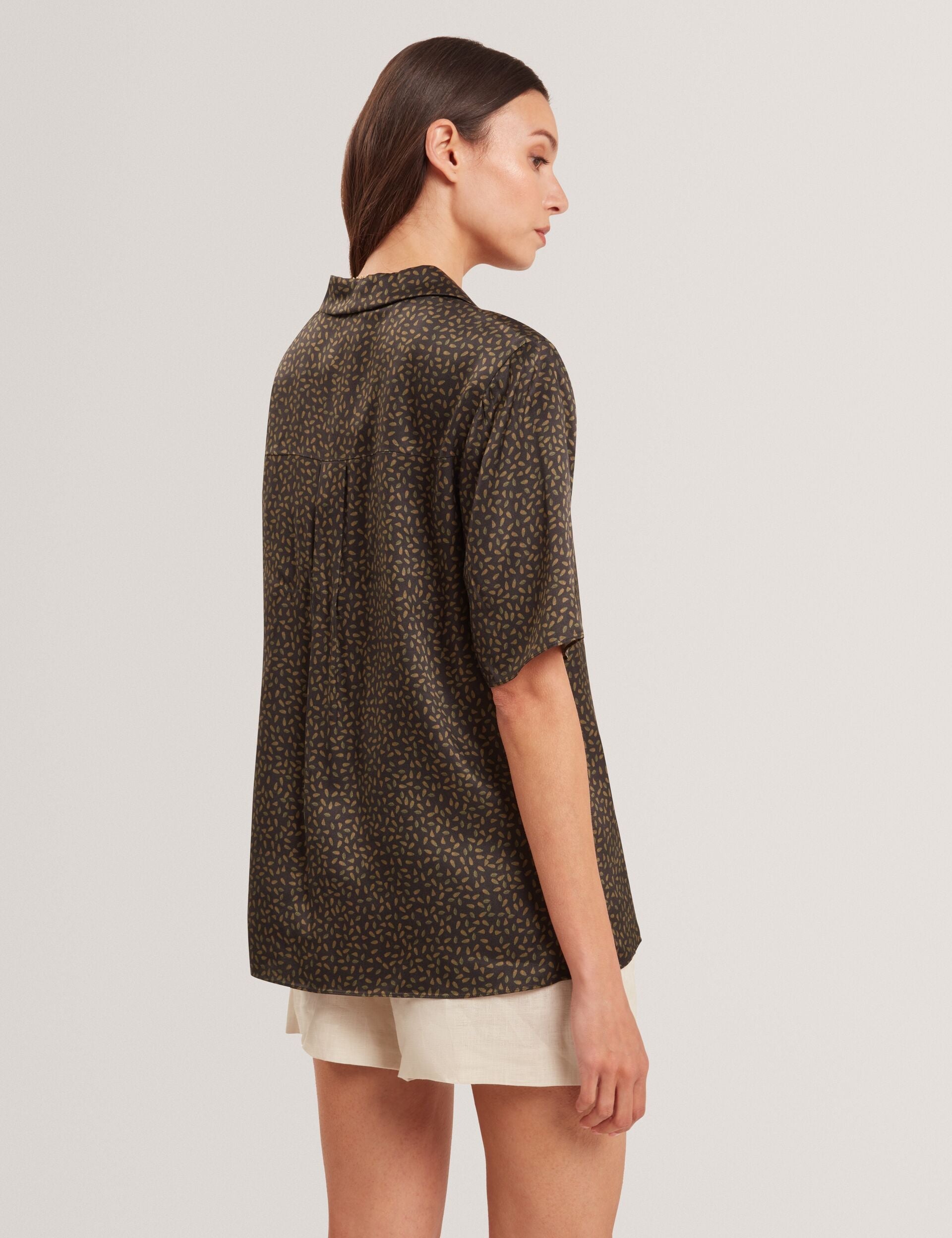 Ted Baker Ayyka Oversized Ditsy Print Short Sleeve Shirt Women's