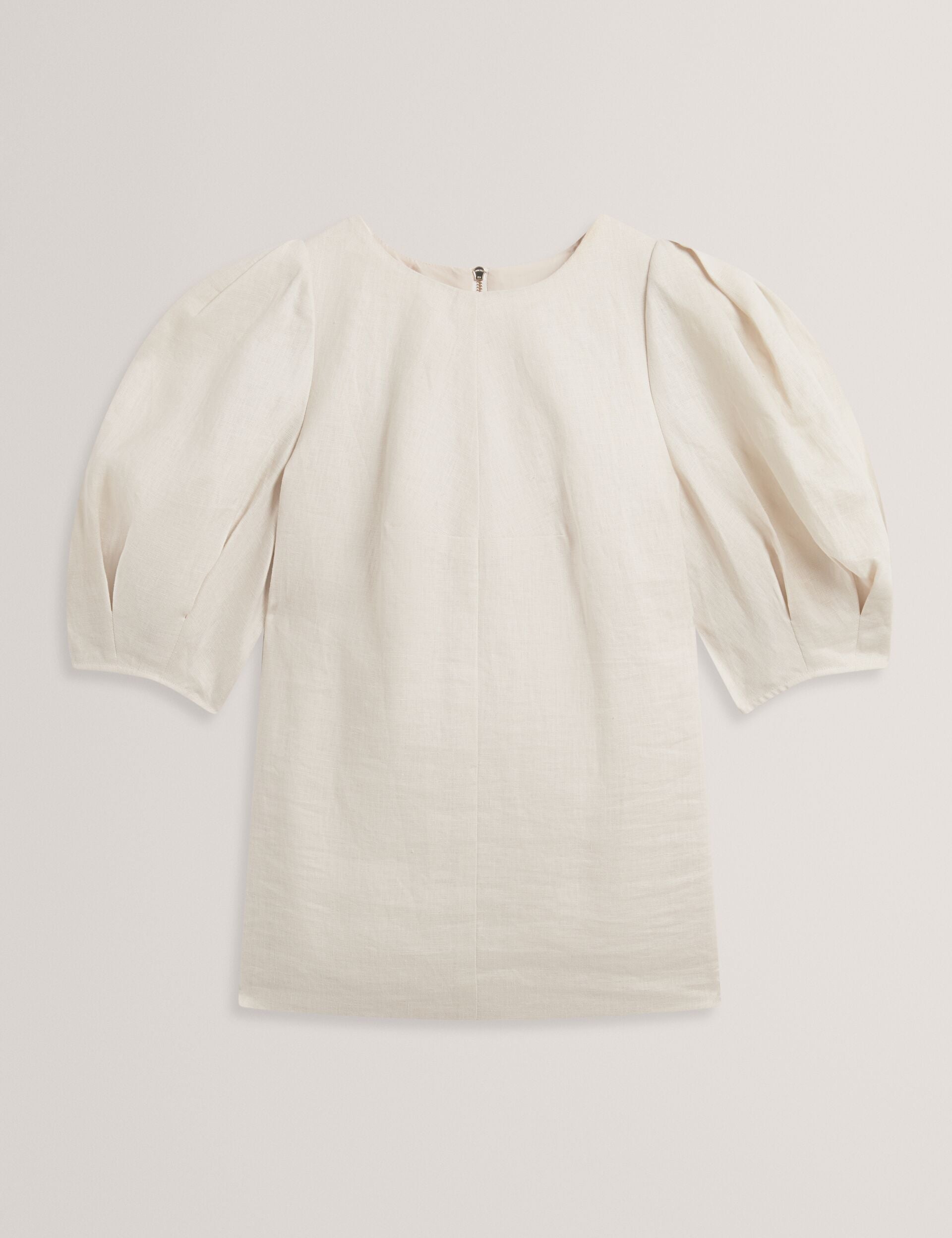 Ted Baker Limarie Shaped Puff Sleeve Pure Linen Top Women's