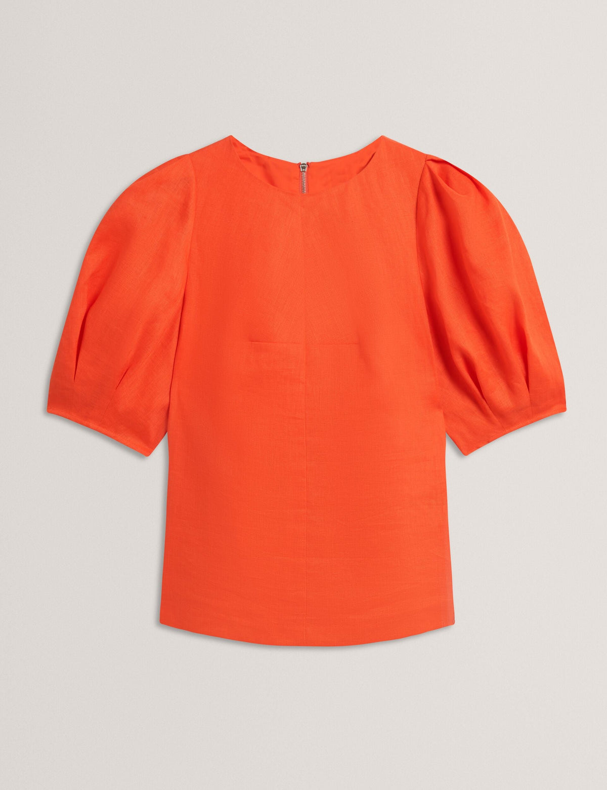 Ted Baker Limarie Shaped Puff Sleeve Pure Linen Top Women's