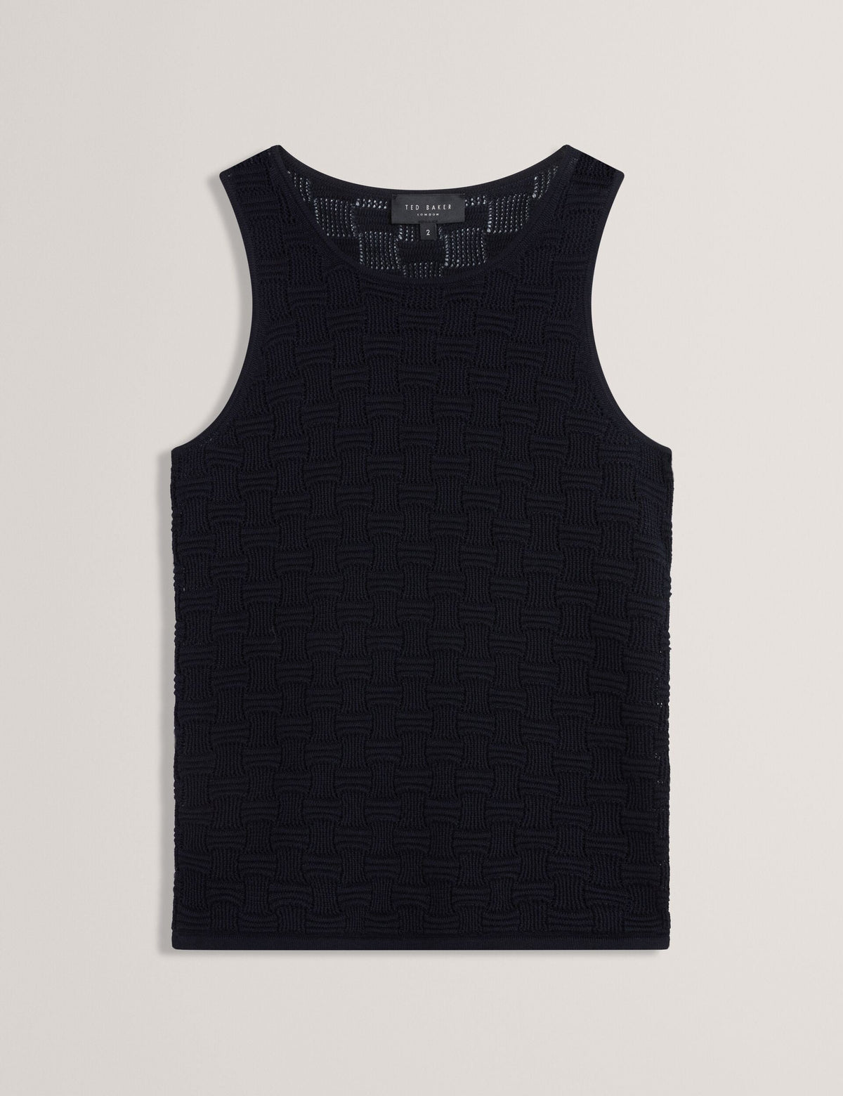 Ted Baker Yuna Textured Silk Blend Knitted Vest Top Women's
