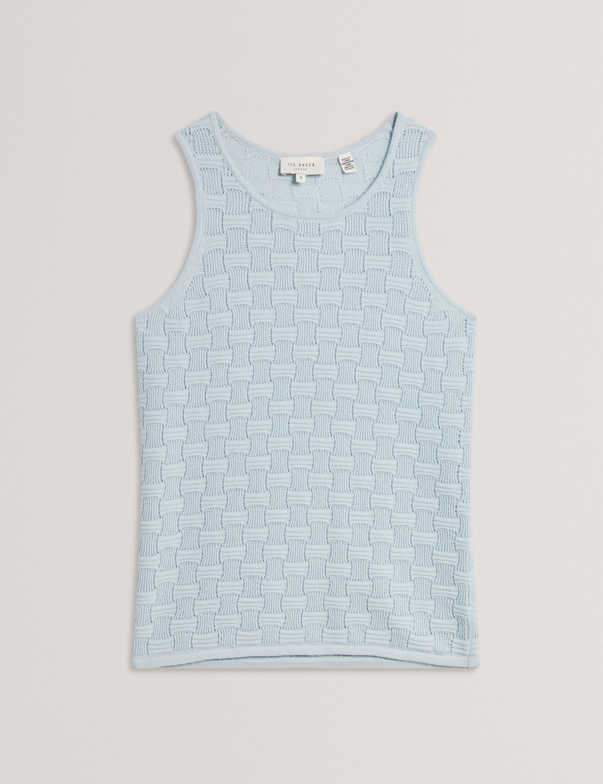 Ted Baker Yuna Textured Silk Blend Knitted Vest Top Women's