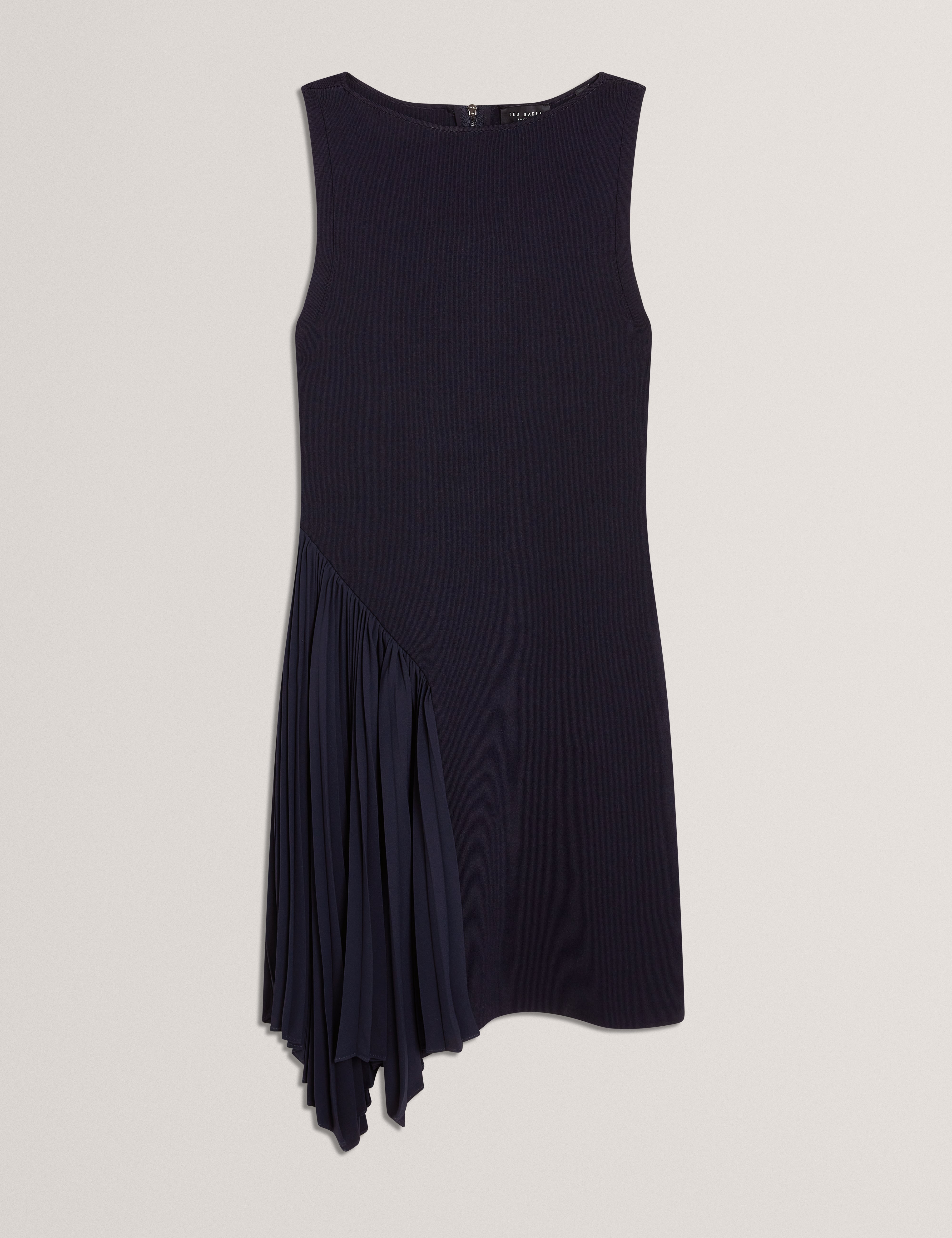 Ted Baker Jacara Pleated Panel Sleeveless Knit Mini Dress Women's