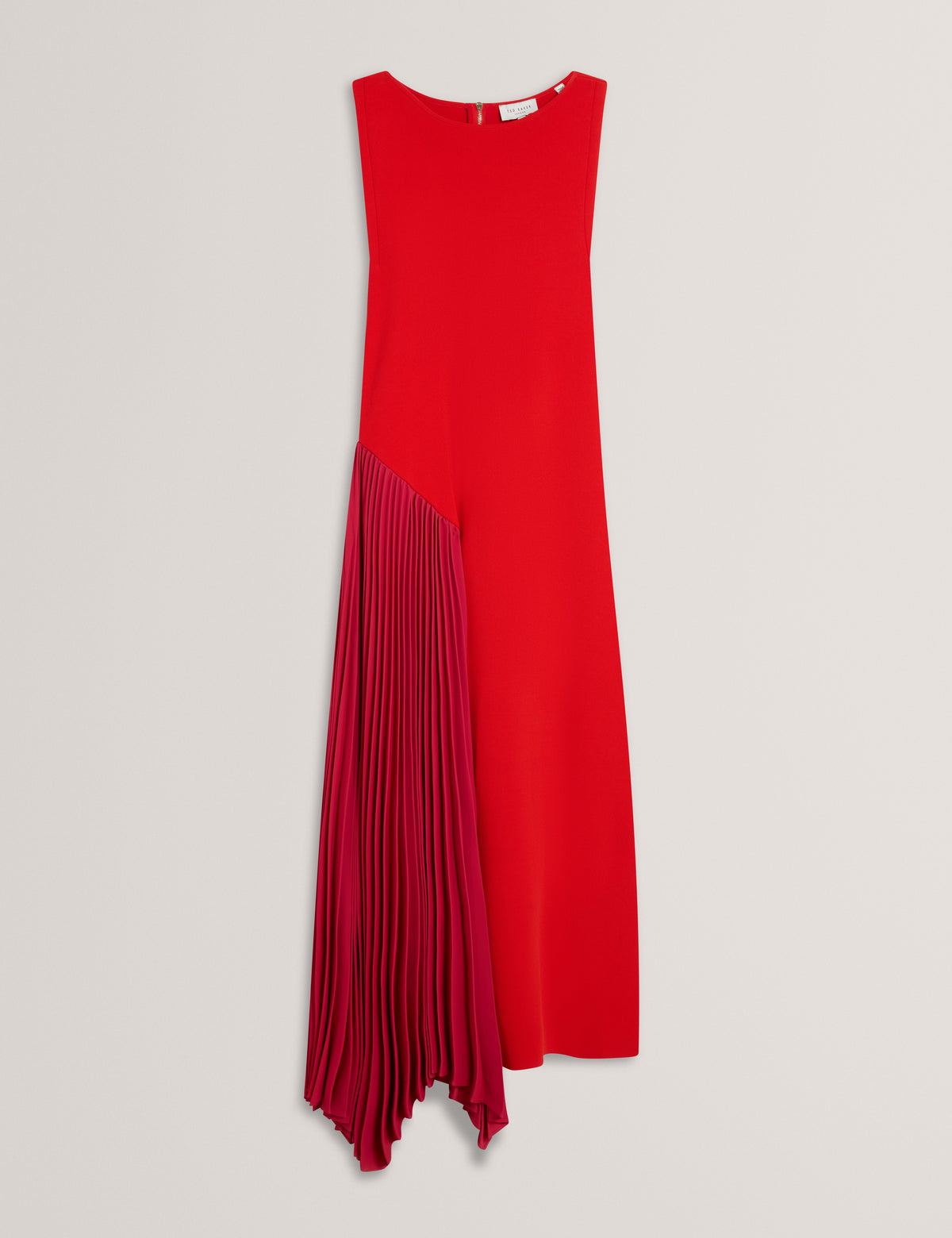 Ted Baker Zeera Colour Block Pleated Panel Midi Dress Women's