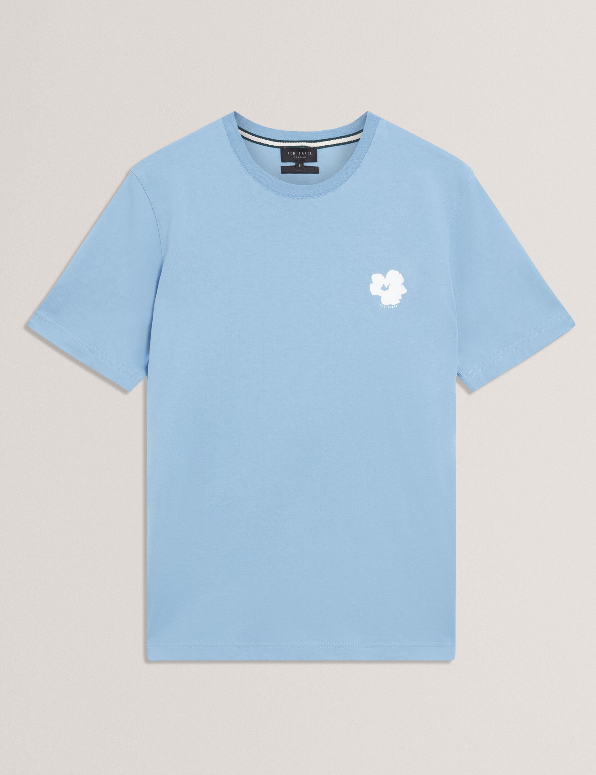 Ted Baker Manric Floral Graphic Cotton Crew Neck Tshirt