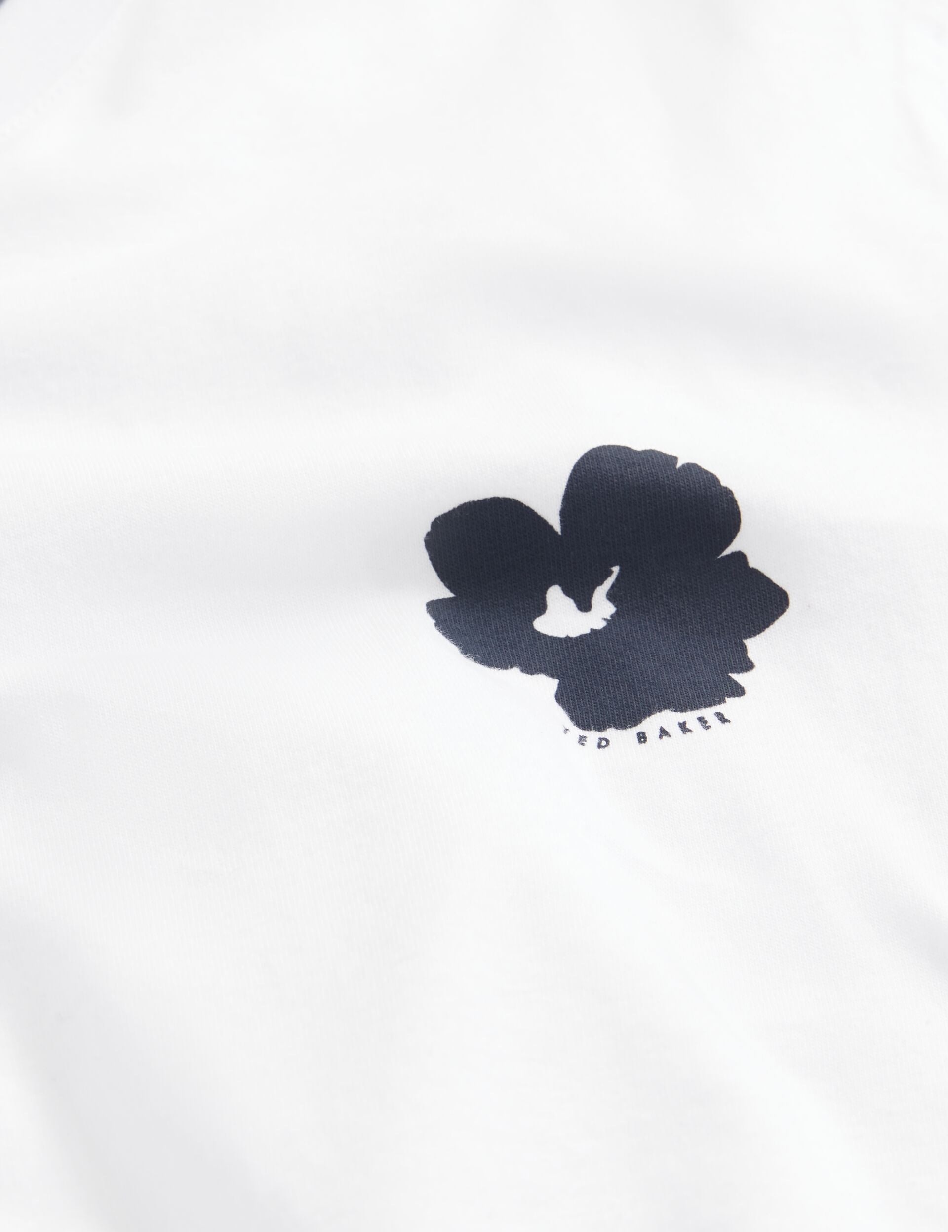 Ted Baker Manric Floral Graphic Cotton Crew Neck Tshirt