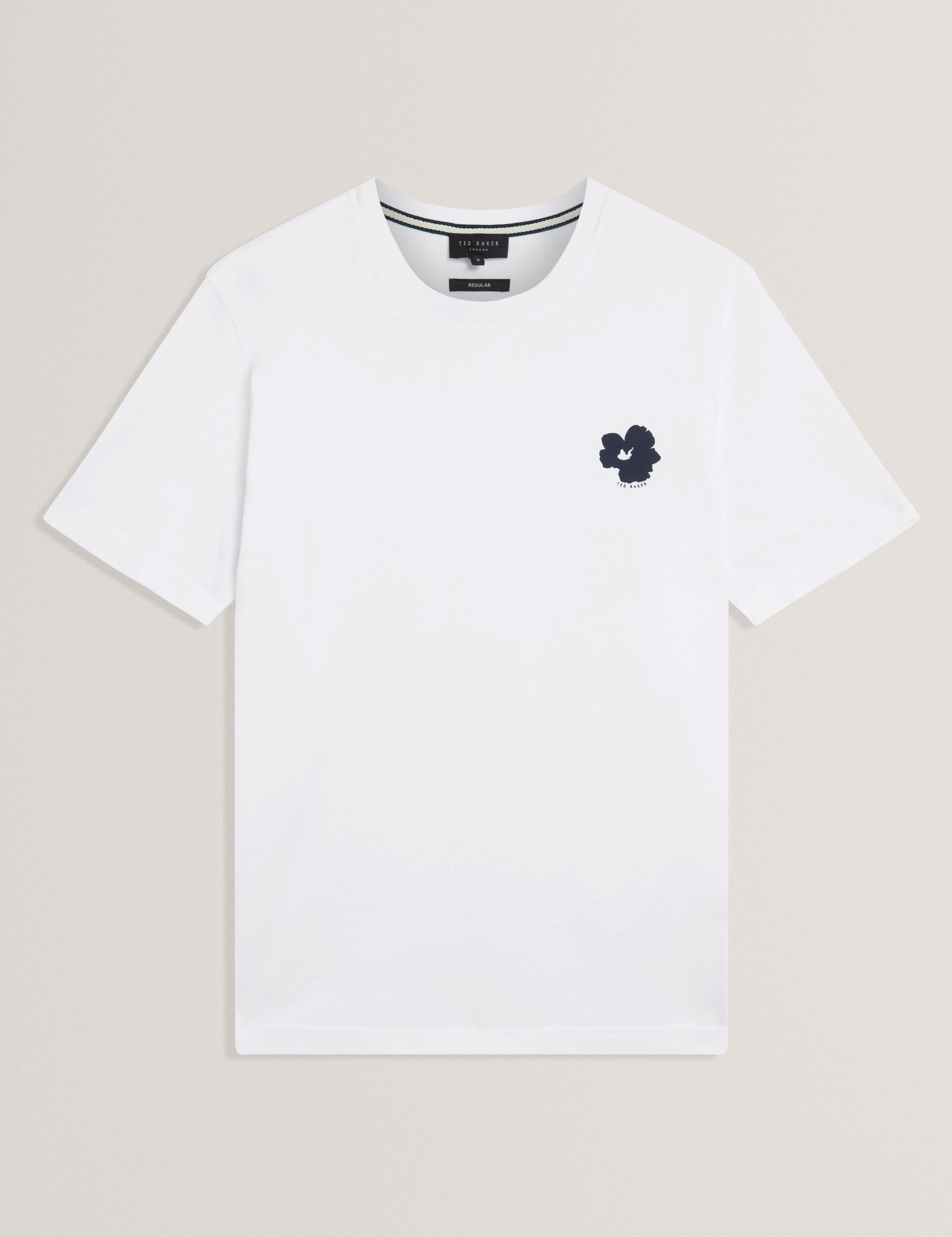 Ted Baker Manric Floral Graphic Cotton Crew Neck Tshirt