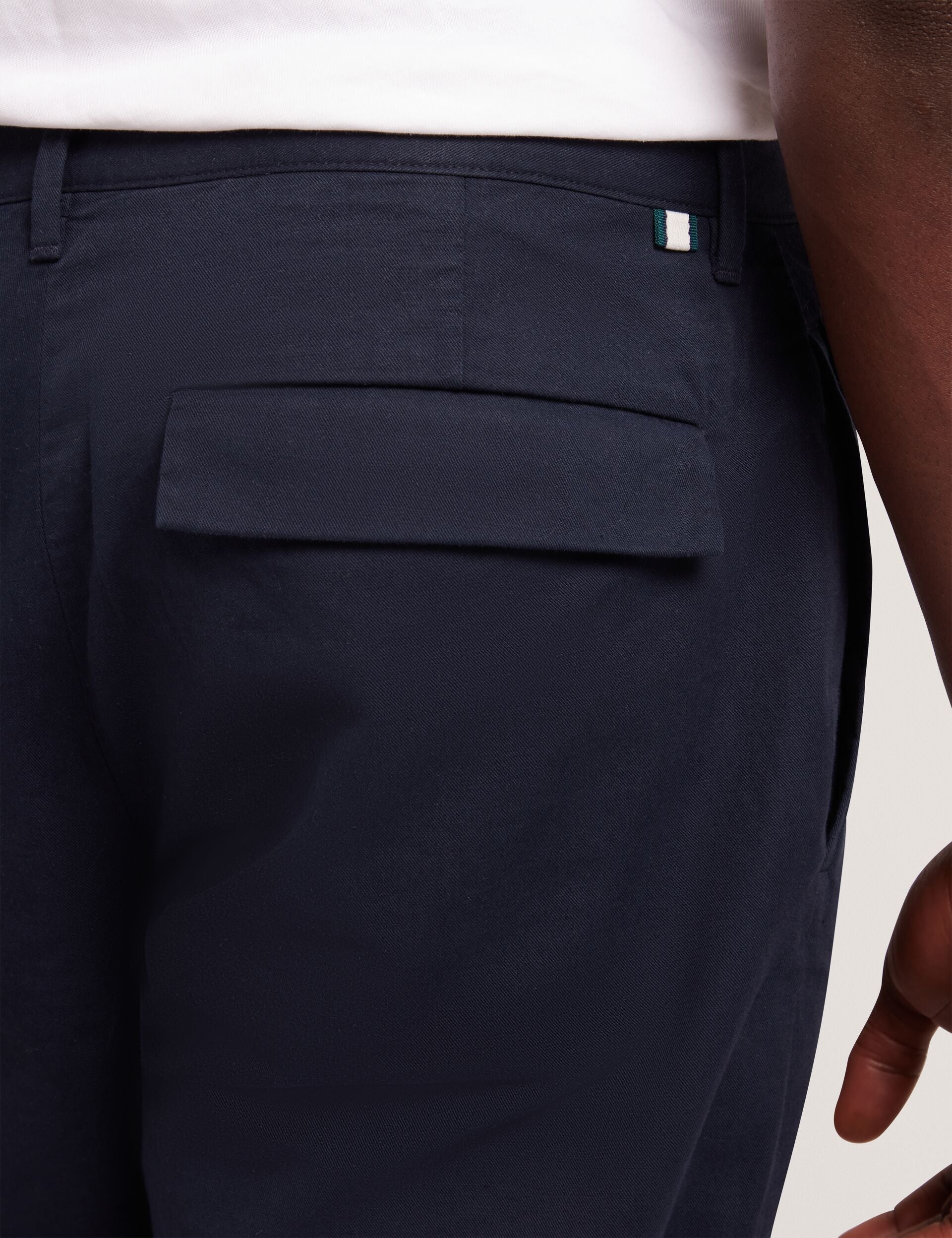 Ted Baker Ciandra Straight Fit Cotton Linen Twill Trousers