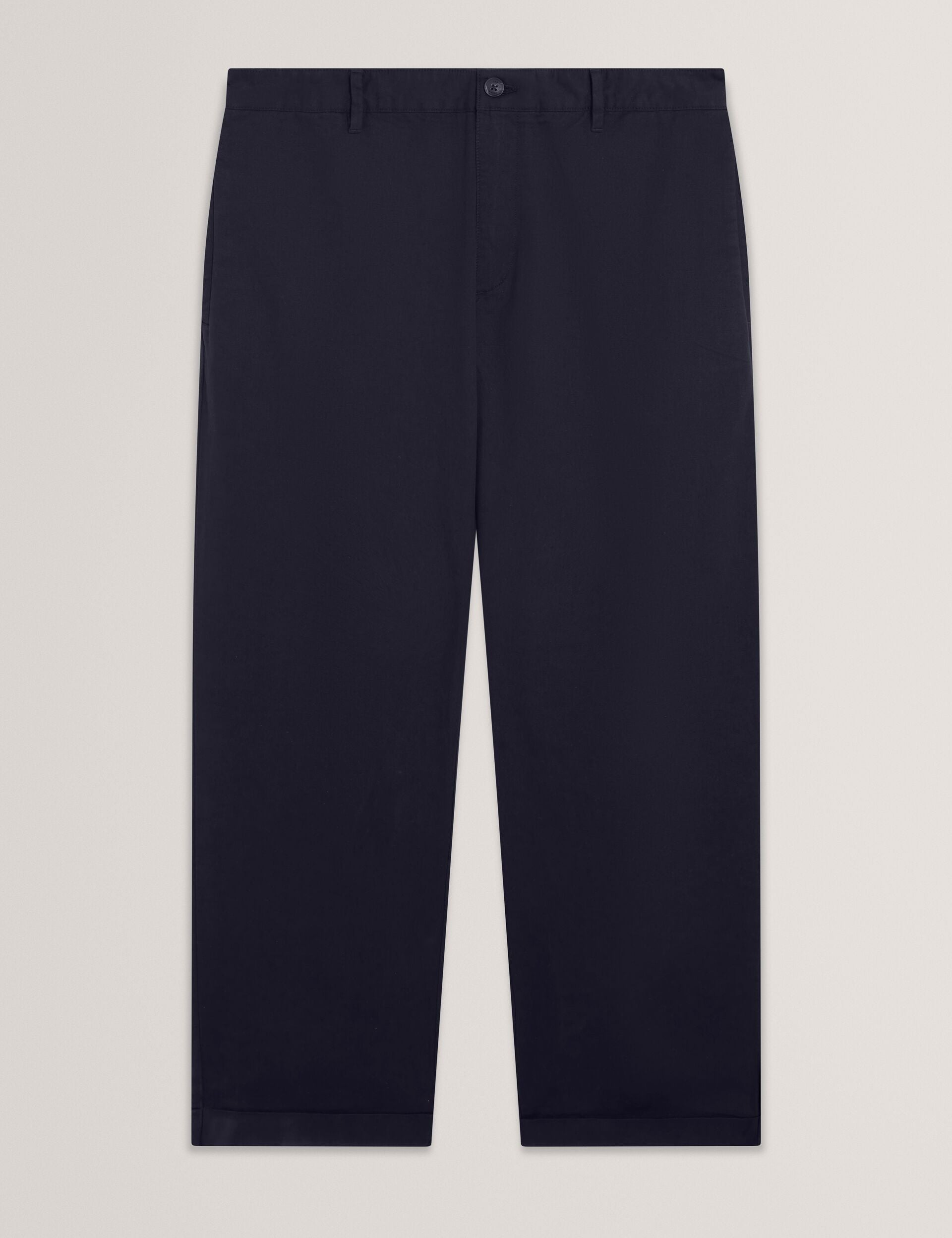Ted Baker Ciandra Straight Fit Cotton Linen Twill Trousers