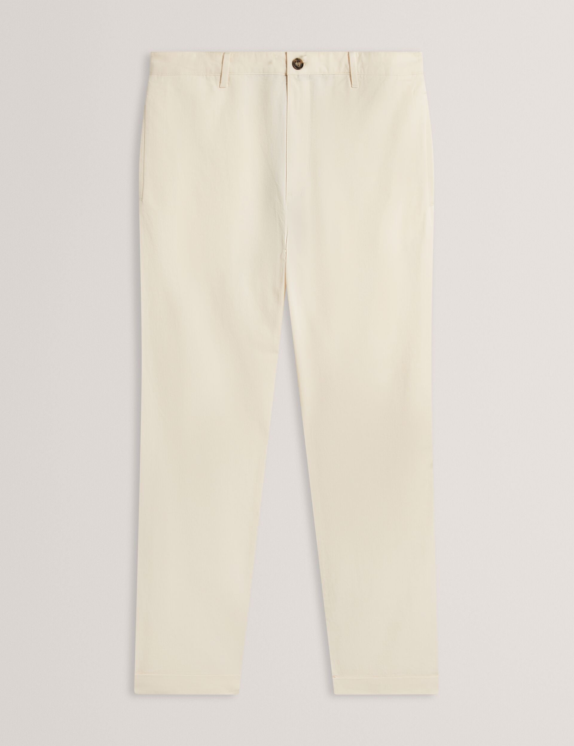 Ted Baker Ciandra Straight Fit Cotton Linen Twill Trousers