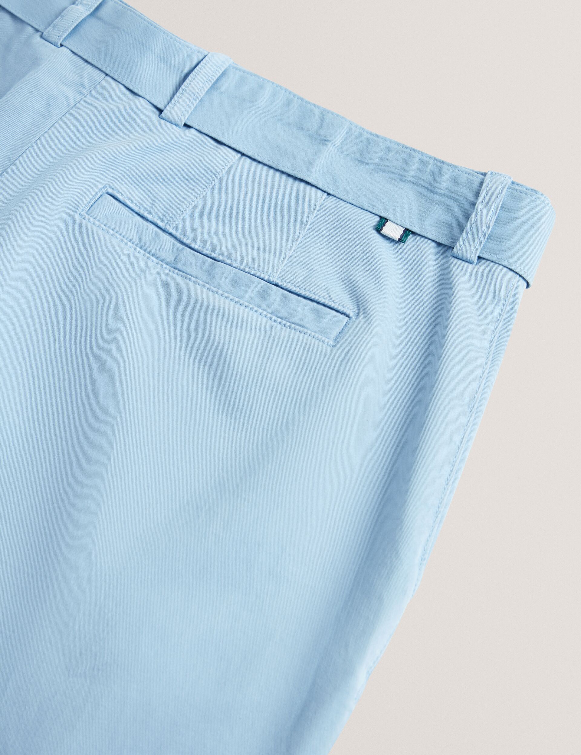 Ted Baker Armodo Tapered Fit Belted Cotton Trousers