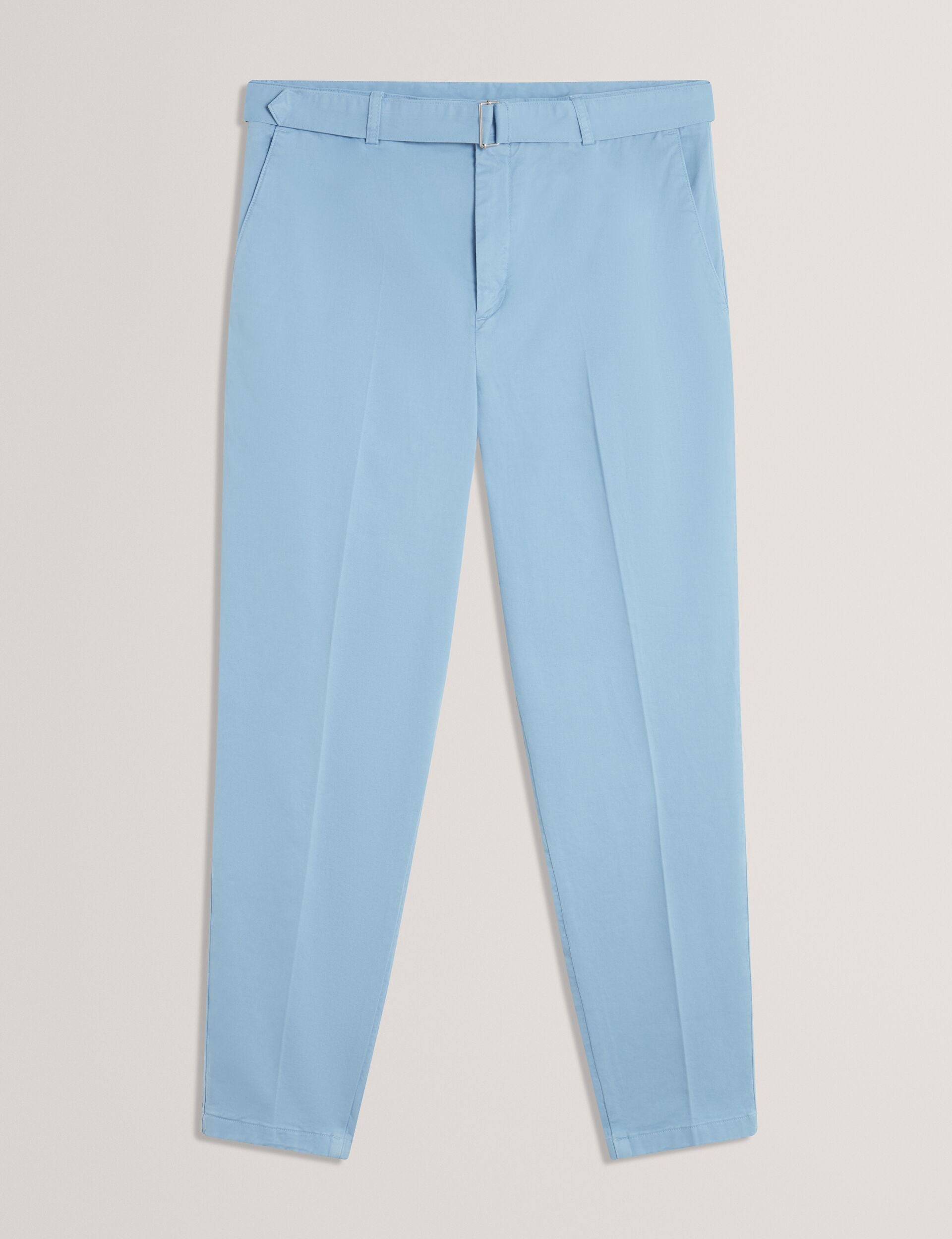 Ted Baker Armodo Tapered Fit Belted Cotton Trousers