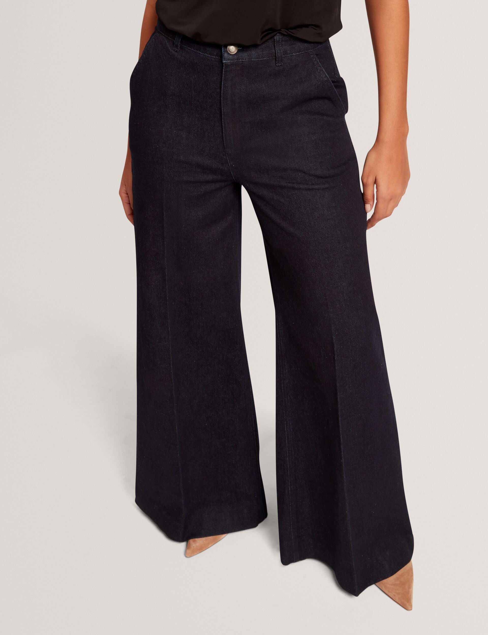 Ted Baker Eritha Dark Wash Ultra Wide Leg Jeans Women's