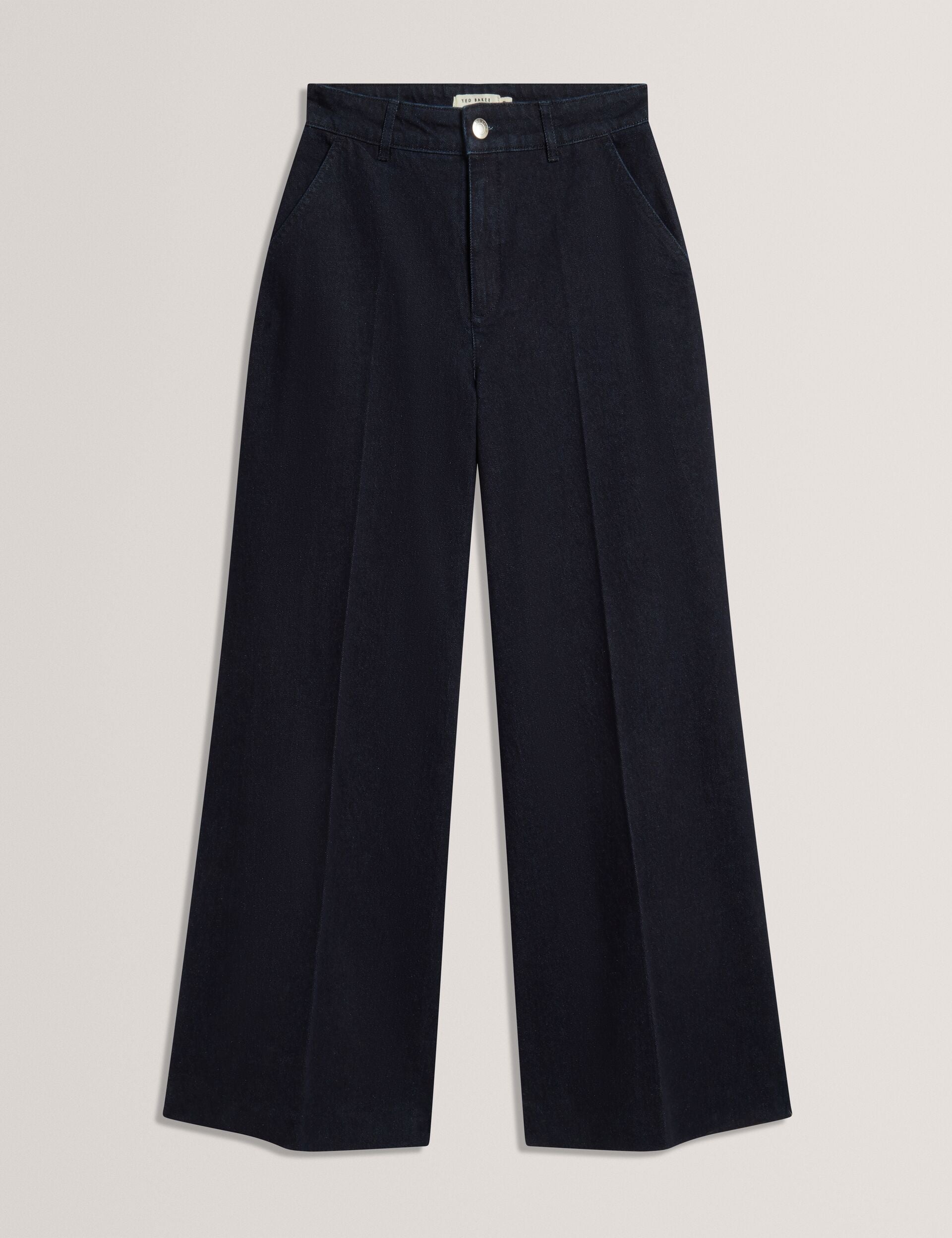 Ted Baker Eritha Dark Wash Ultra Wide Leg Jeans Women's