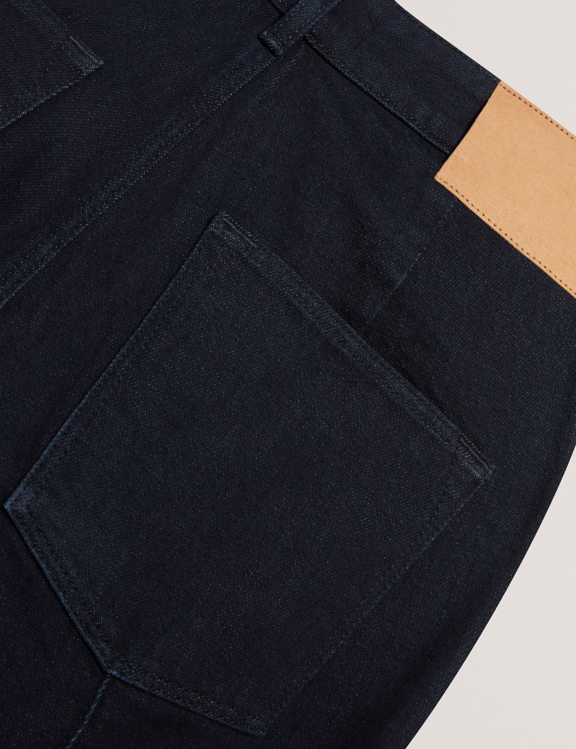 Ted Baker Verras Dark Wash Pintuck Kick Flare Jeans Women's