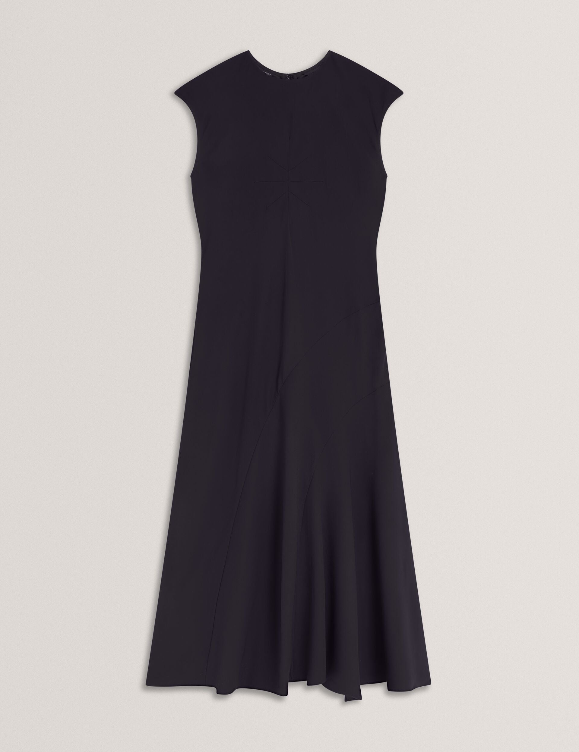 Ted Baker Isparta Sleeveless Asymmetric Bias Cut Midi Dress Women's