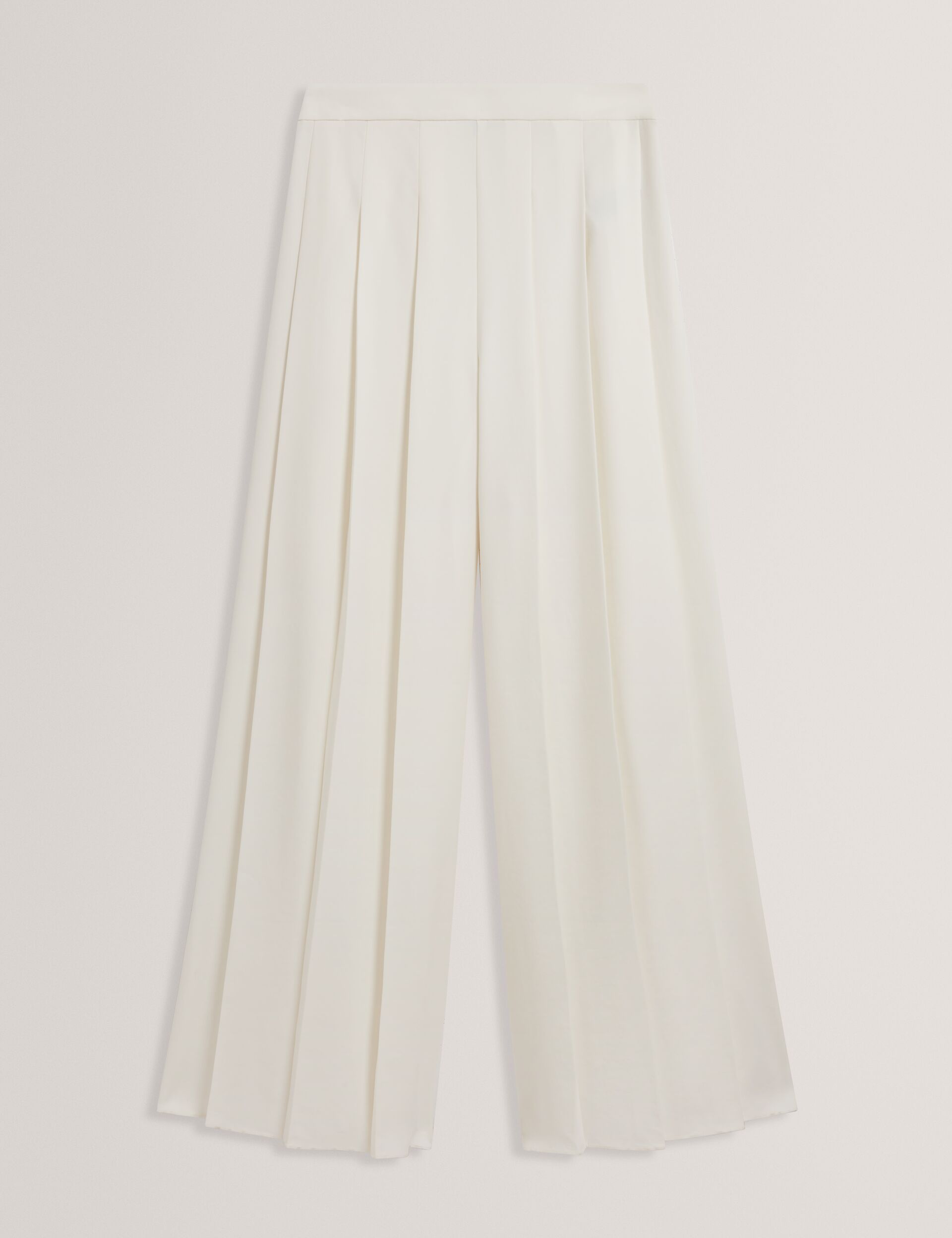 Ted Baker Duuva Box Pleat Crepe Wide Leg Trousers Women's