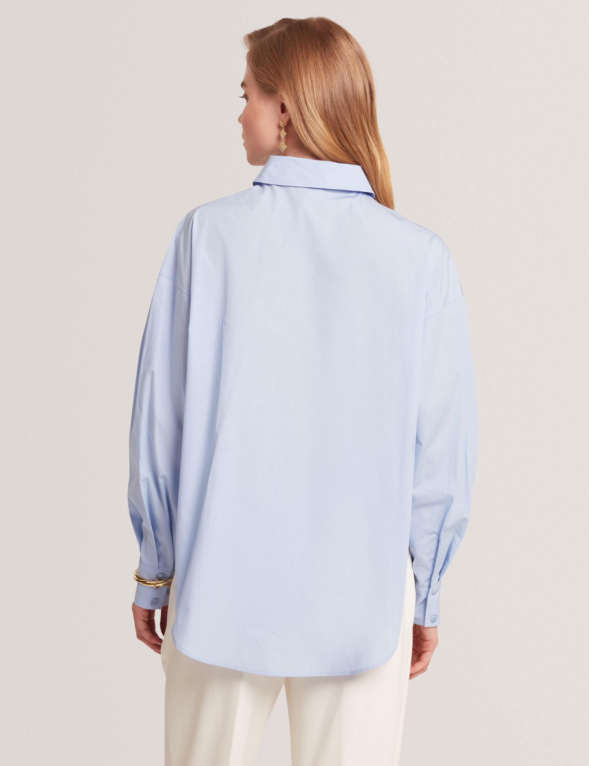 Ted Baker Izote Oversized Bib Detail Cotton Shirt Women's