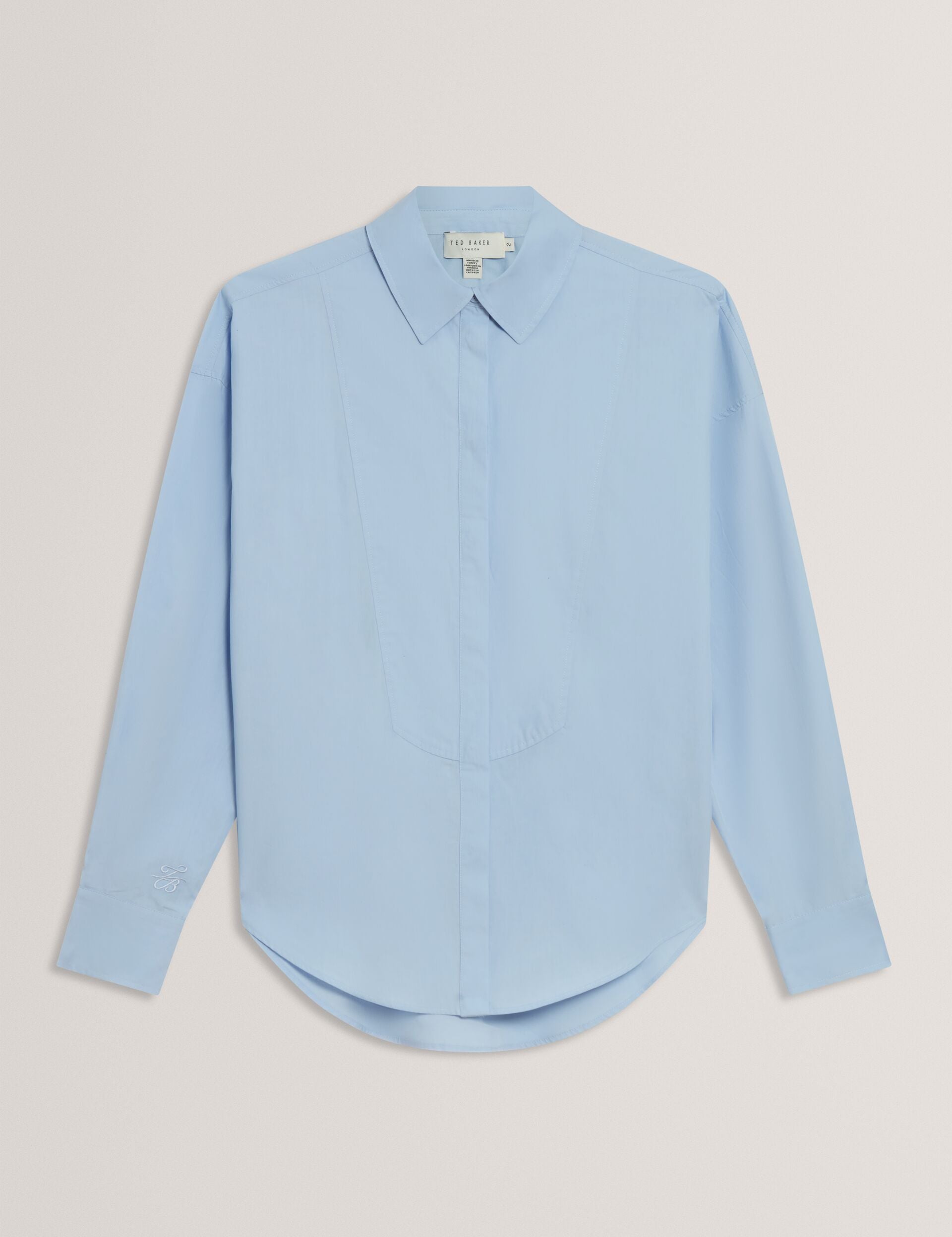 Ted Baker Izote Oversized Bib Detail Cotton Shirt Women's