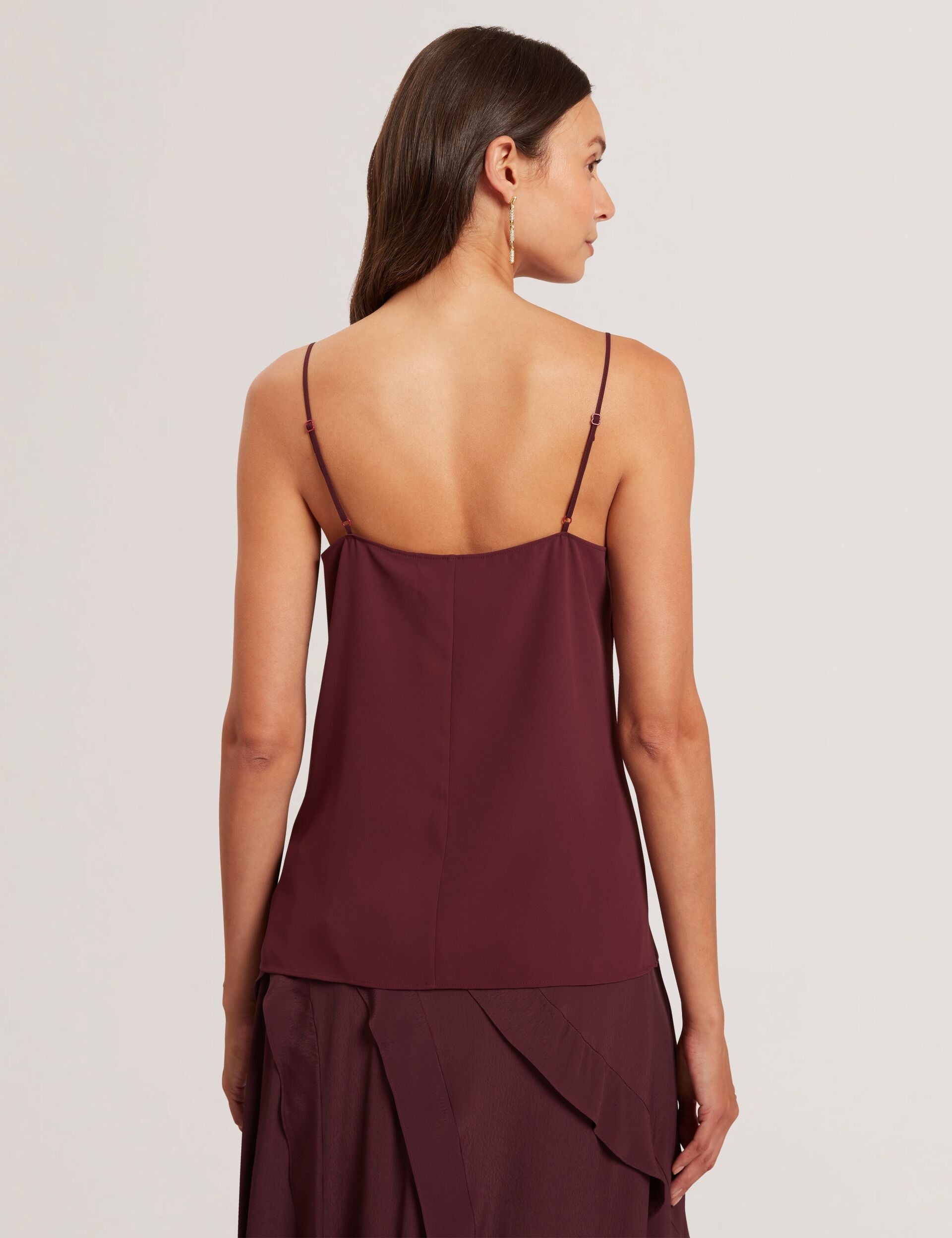 Ted Baker Lulea Chiffon Detail Vneck Strappy Cami Top Women's