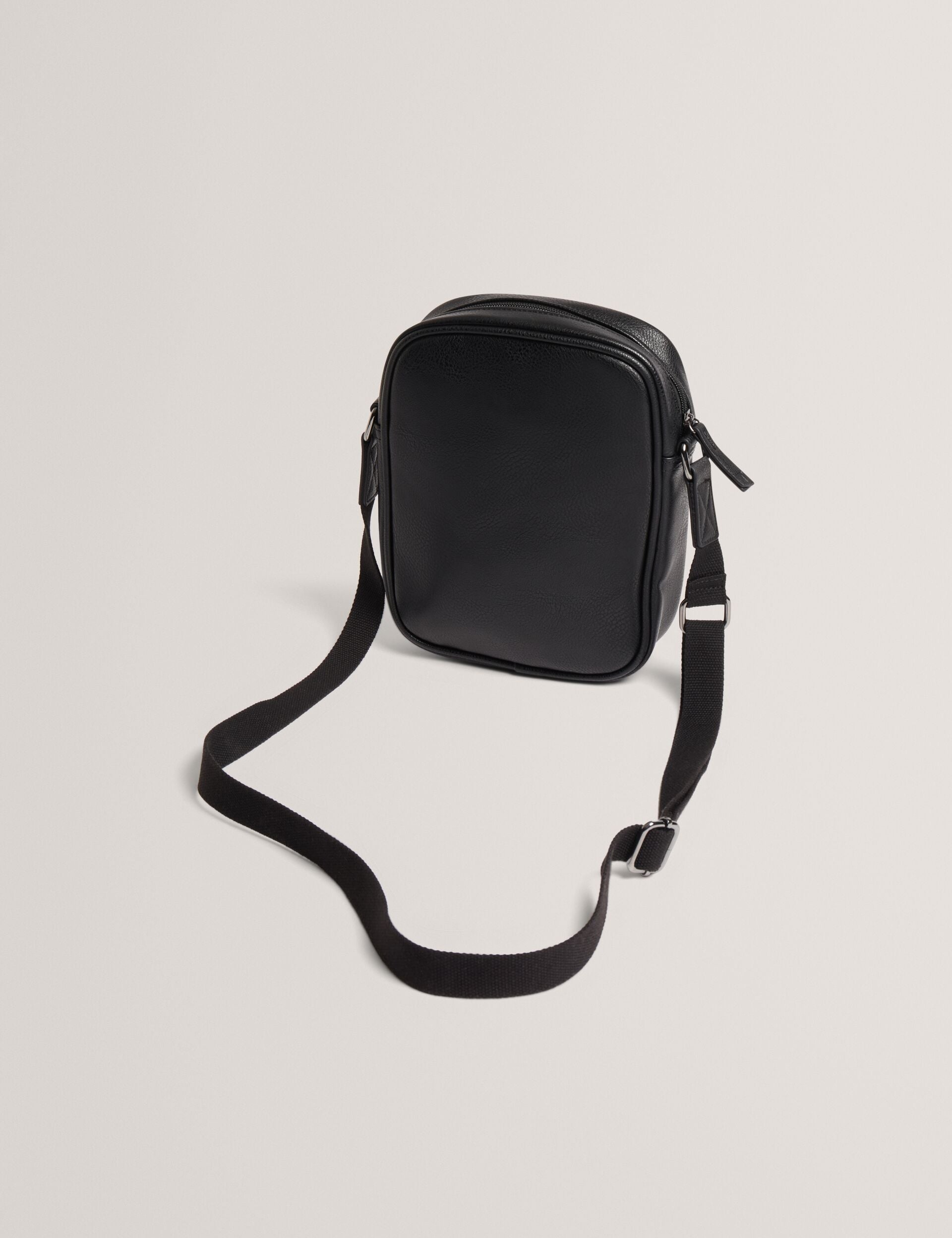 Ted Baker Keiigan Striped Panel Pu Reporter Crossbody Bag
