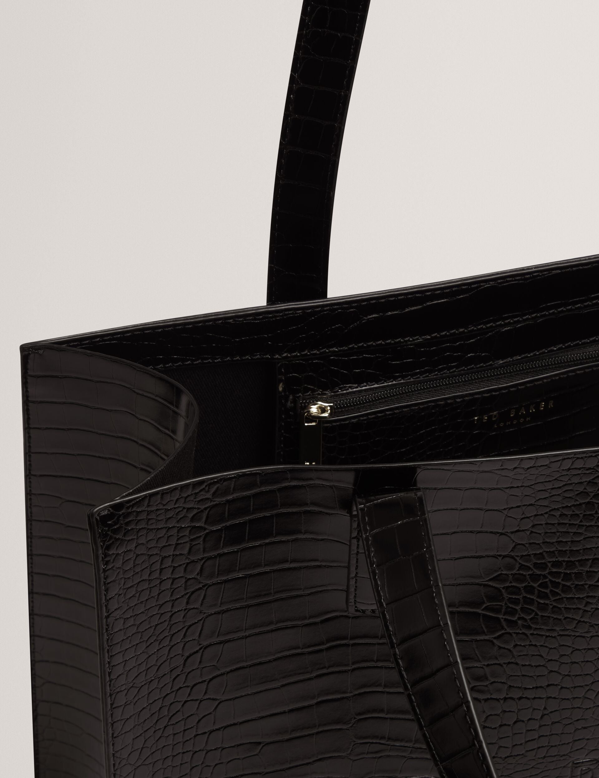 Ted Baker Croccon Large Croc Texture Icon Tote Bag Women's