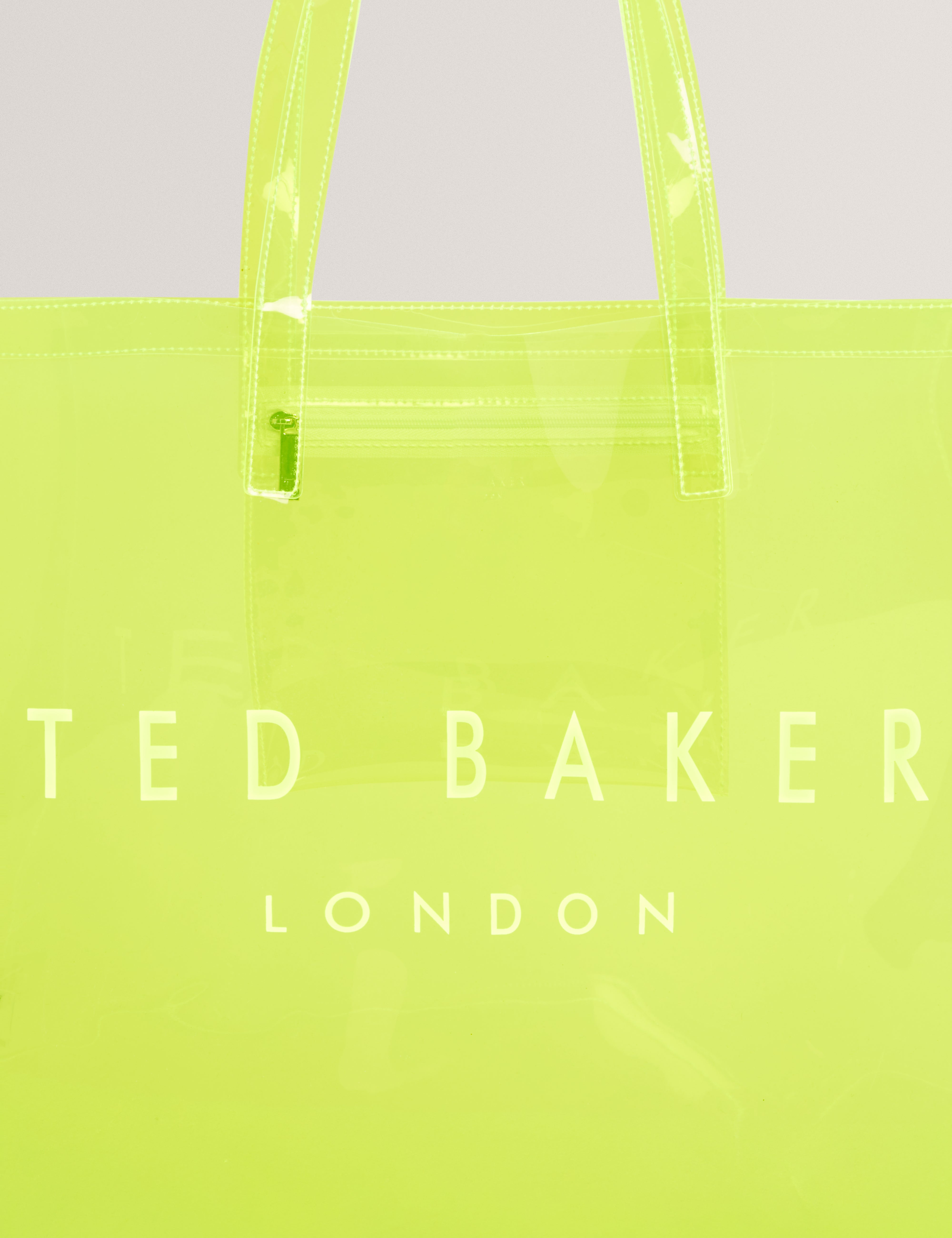 Ted Baker Sheakon Wide Neon Clear Vinyl Icon Tote Bag Women's