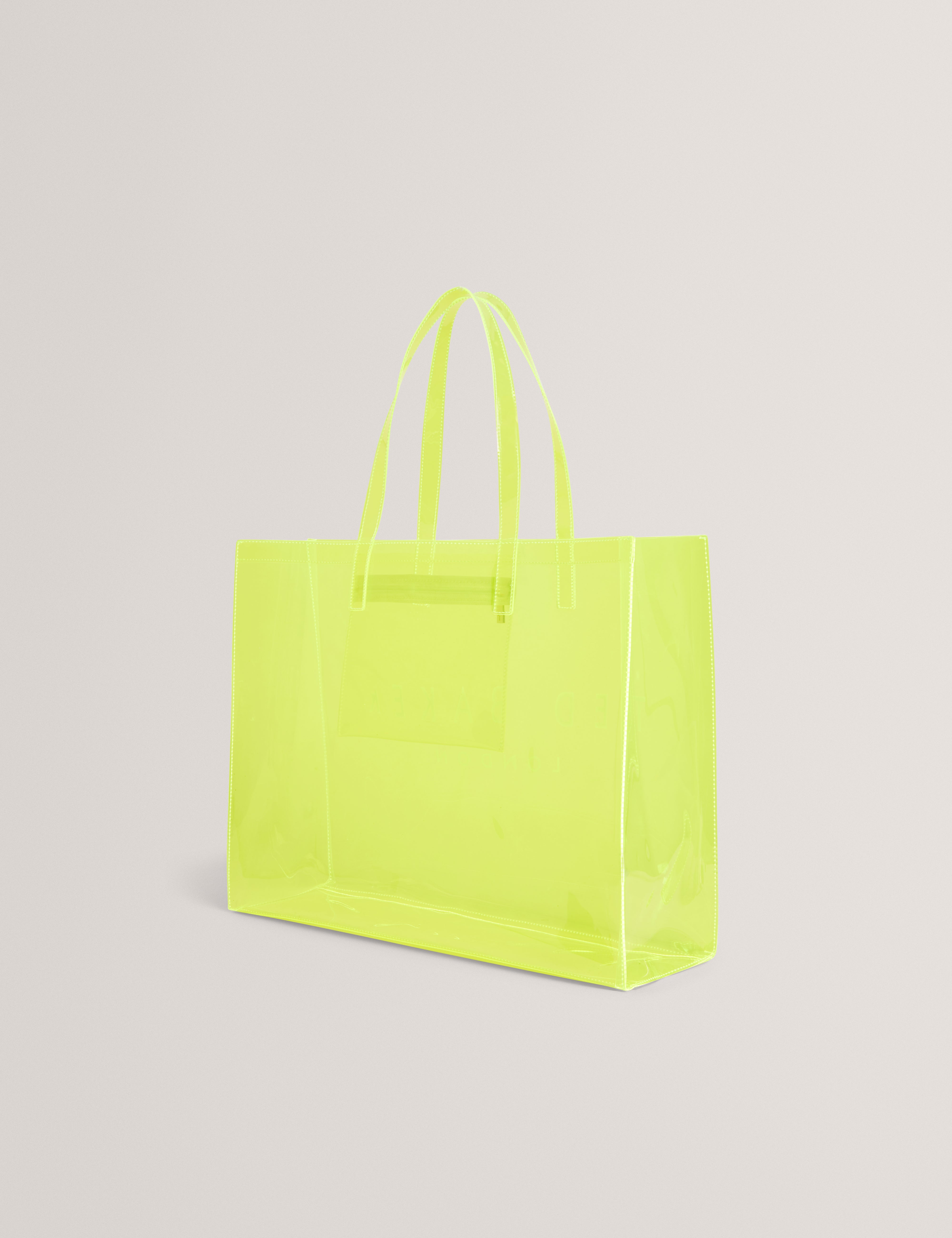 Ted Baker Sheakon Wide Neon Clear Vinyl Icon Tote Bag Women's