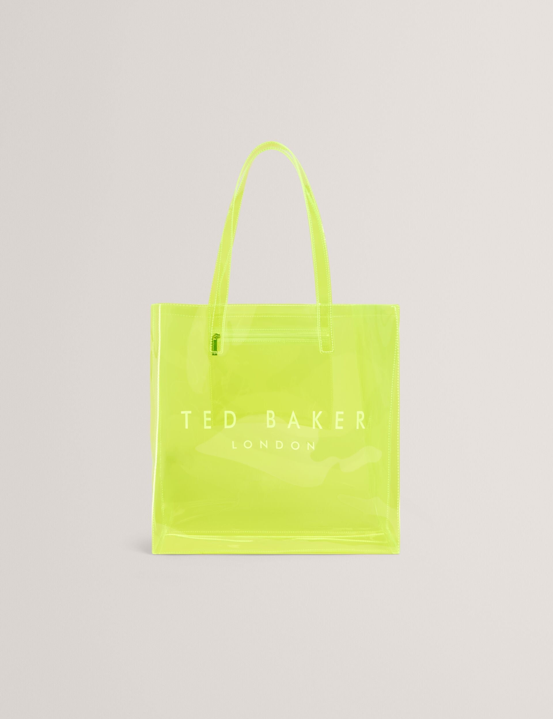 Ted Baker Sheicon Large Neon Clear Vinyl Icon Tote Bag Women's