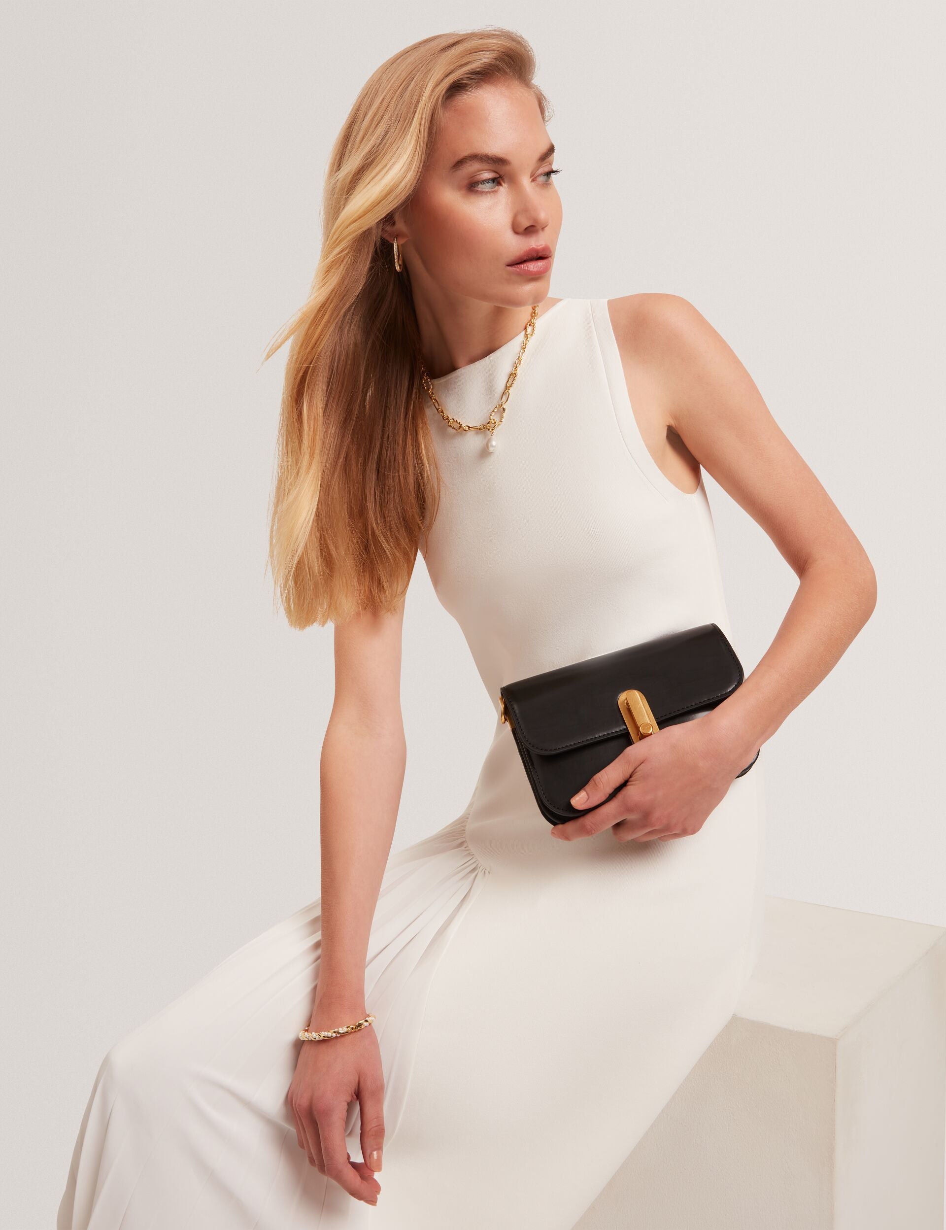 Ted Baker Kkaysa Leather Twist Lock Small Crossbody Bag Women's