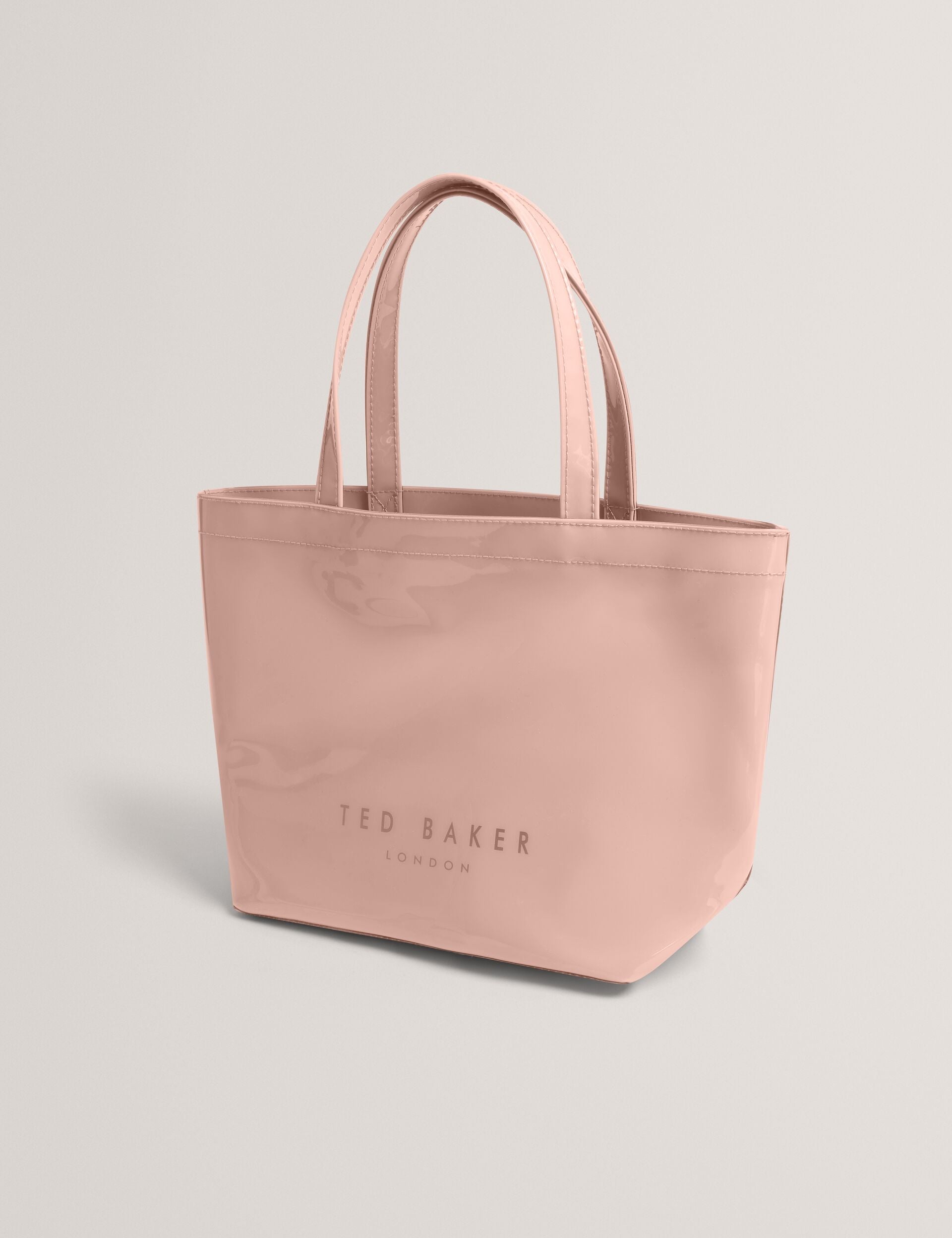 Ted Baker Nikicon Black Small Knot Bow Vinyl Icon Tote Bag Women's