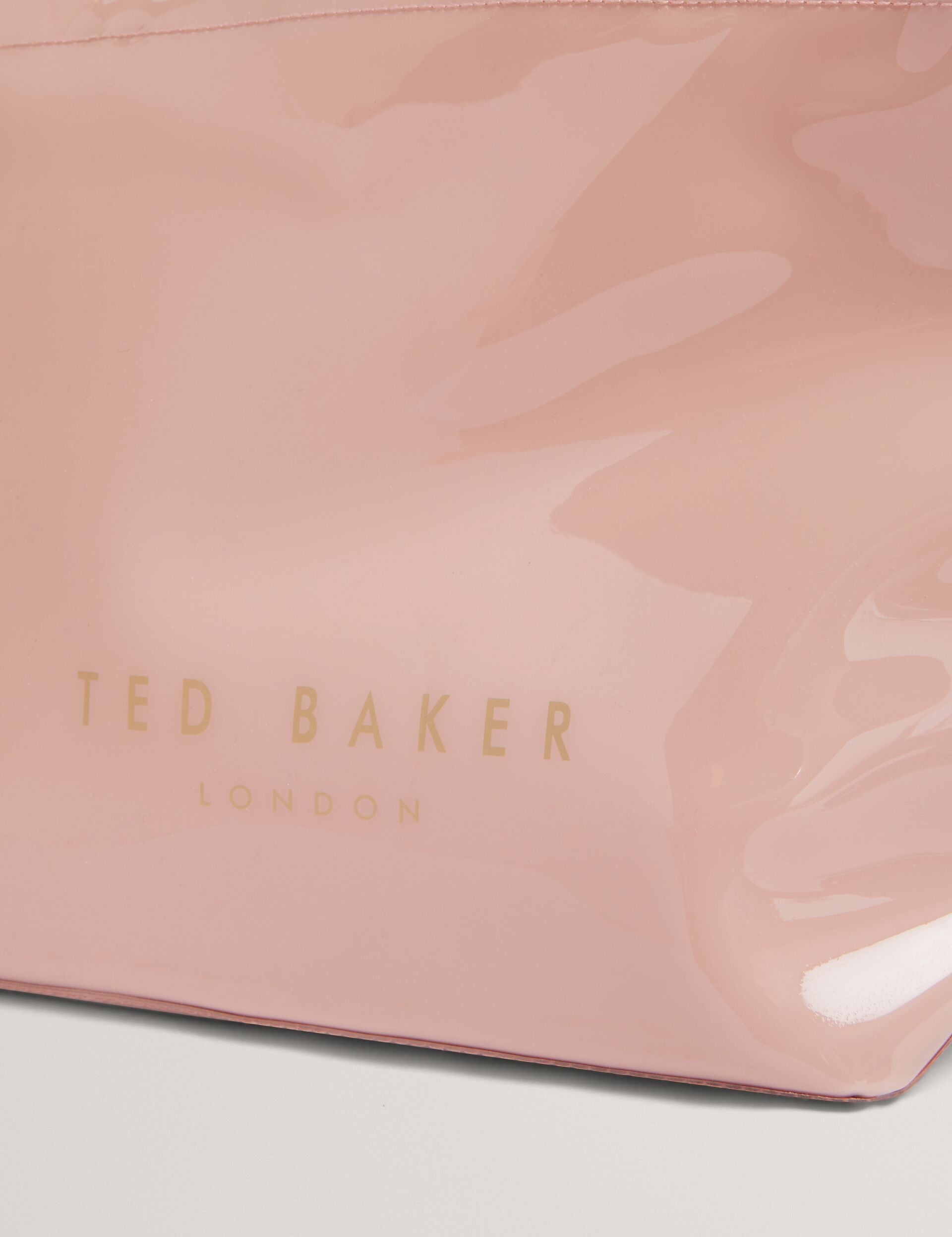 Ted Baker Nikicon Black Small Knot Bow Vinyl Icon Tote Bag Women's
