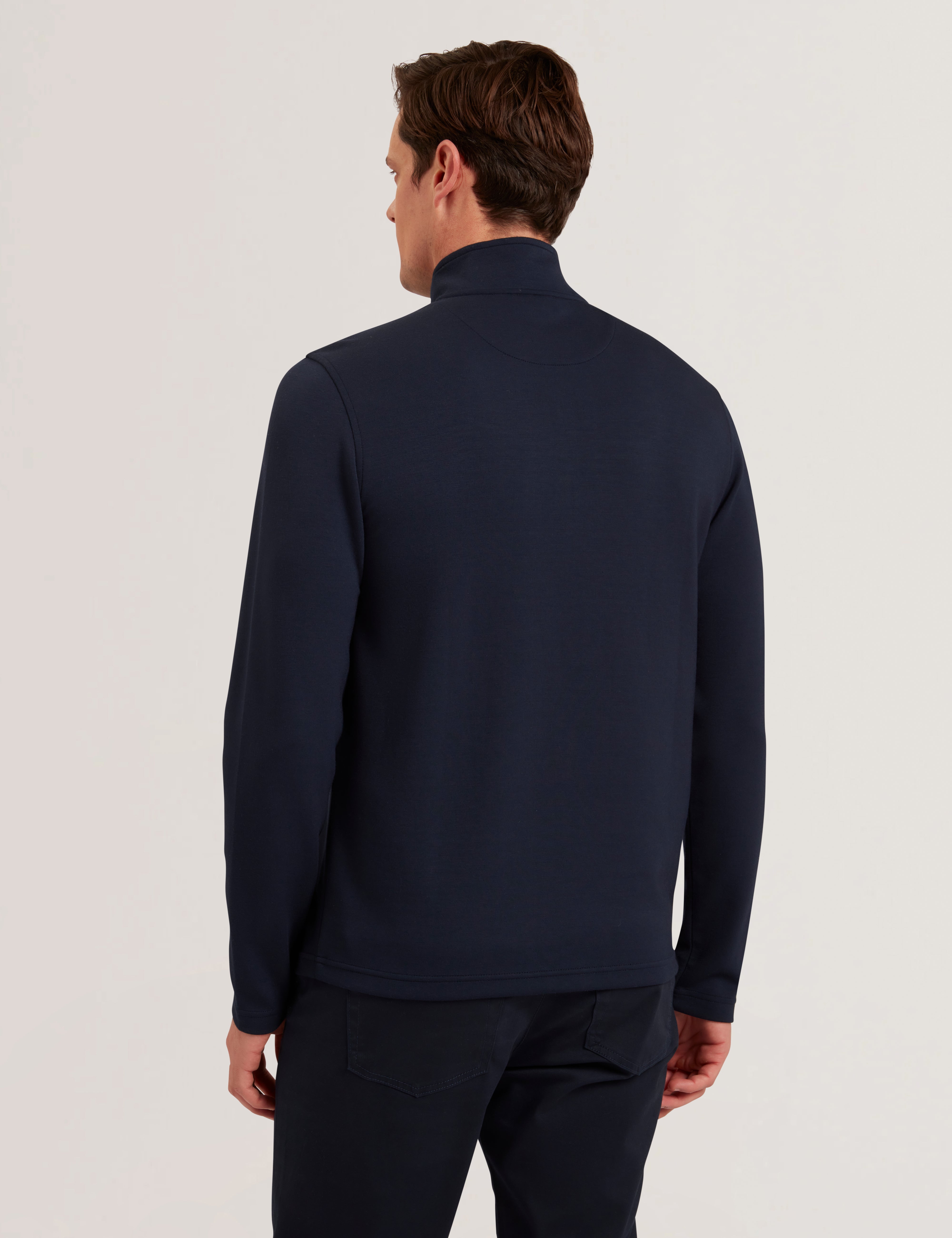 Ted Baker Simonea Textured Panel Halfzip Modal Sweatshirt