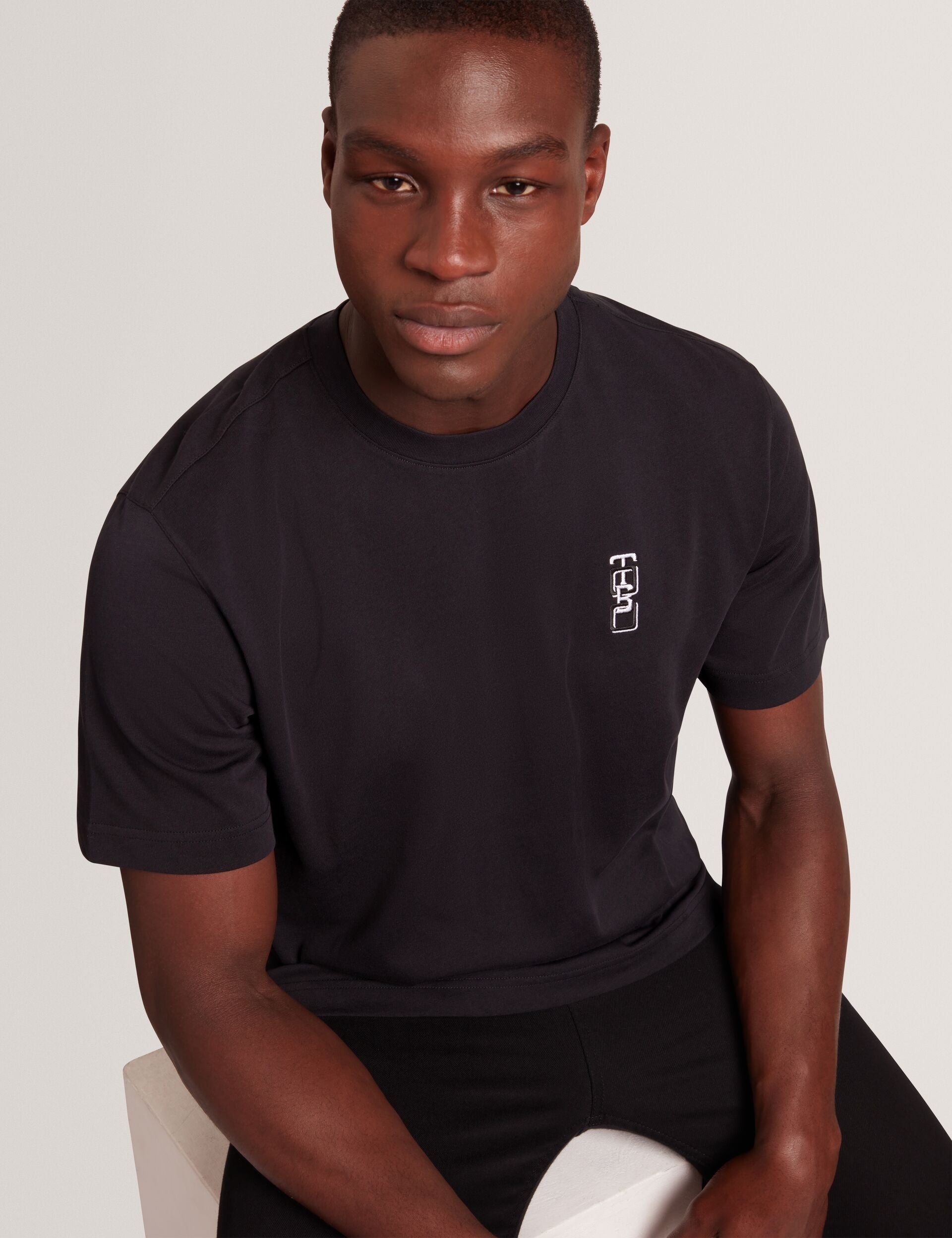 Ted Baker Kuyrt Embroidered Tb Logo Relaxed Tshirt