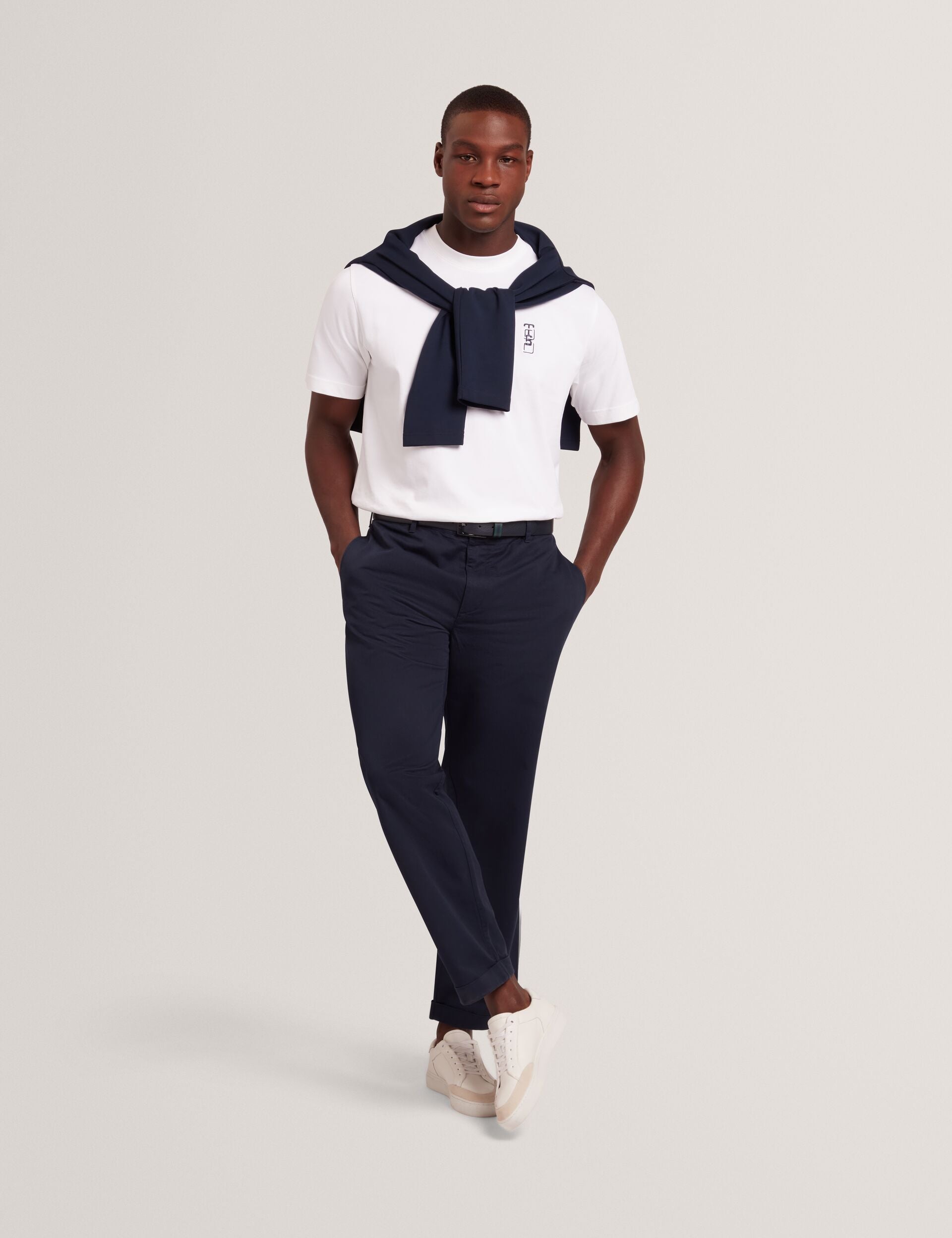 Ted Baker Kuyrt Embroidered Tb Logo Relaxed Tshirt