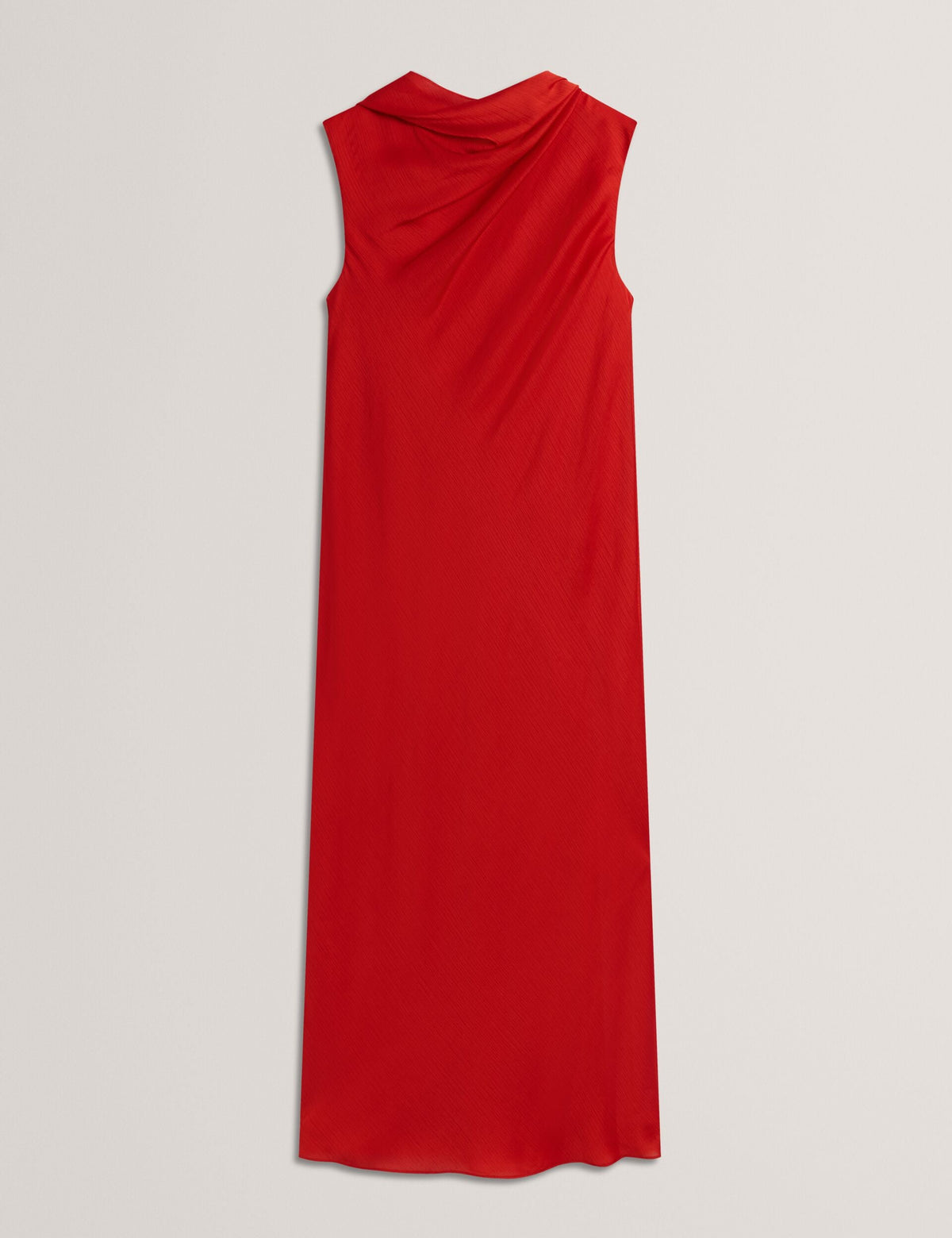 Ted Baker Goana Sleeveless Tie Neck Satin Chiffon Midi Dress Women's