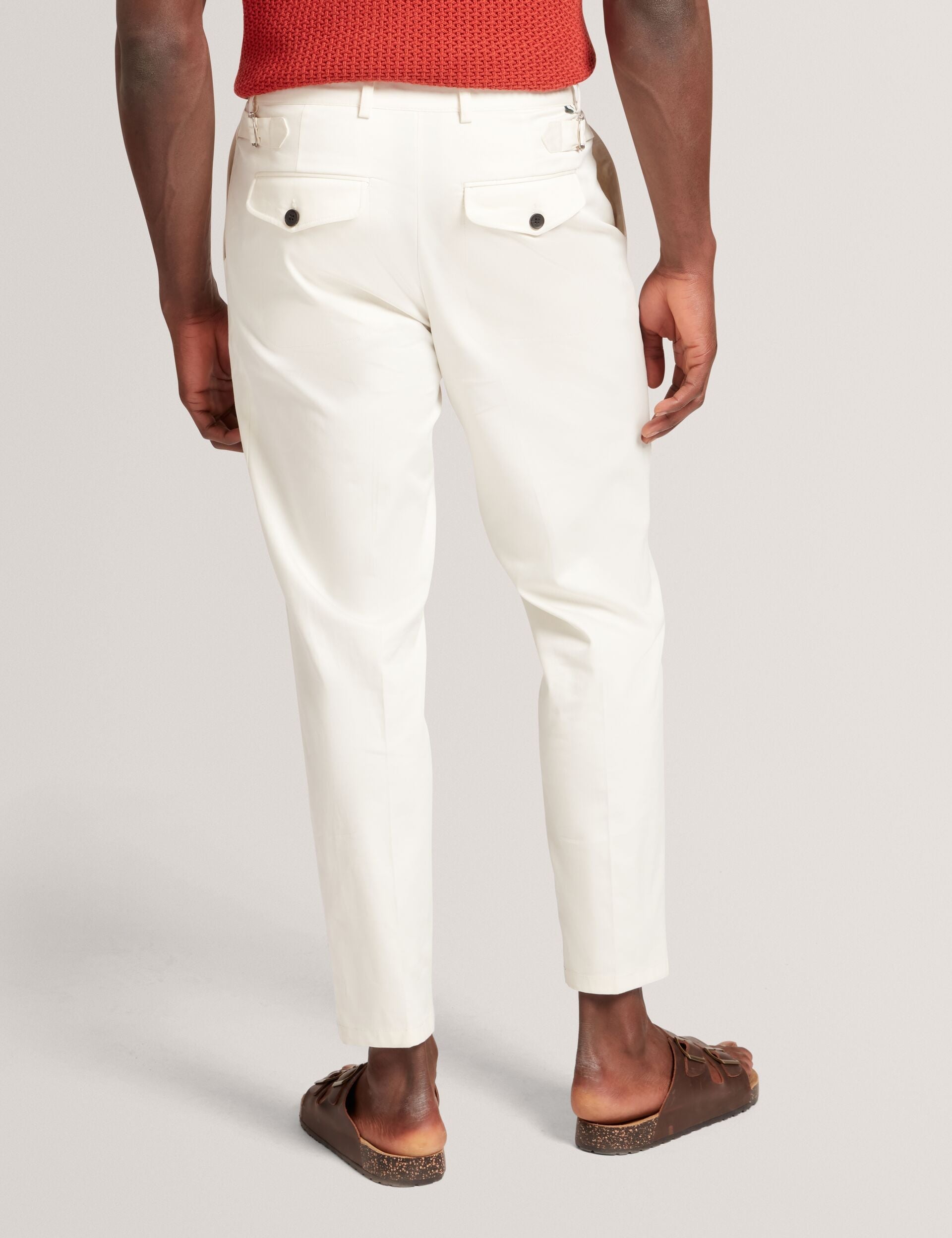 Ted Baker Danite Smart Tapered Leg Cotton Stretch Trousers