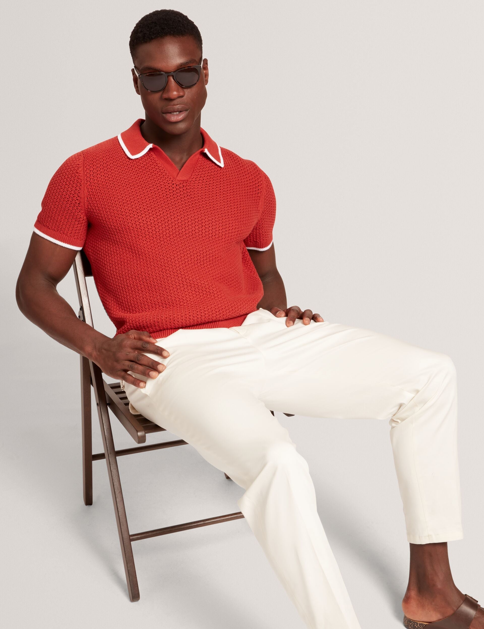 Ted Baker Danite Smart Tapered Leg Cotton Stretch Trousers