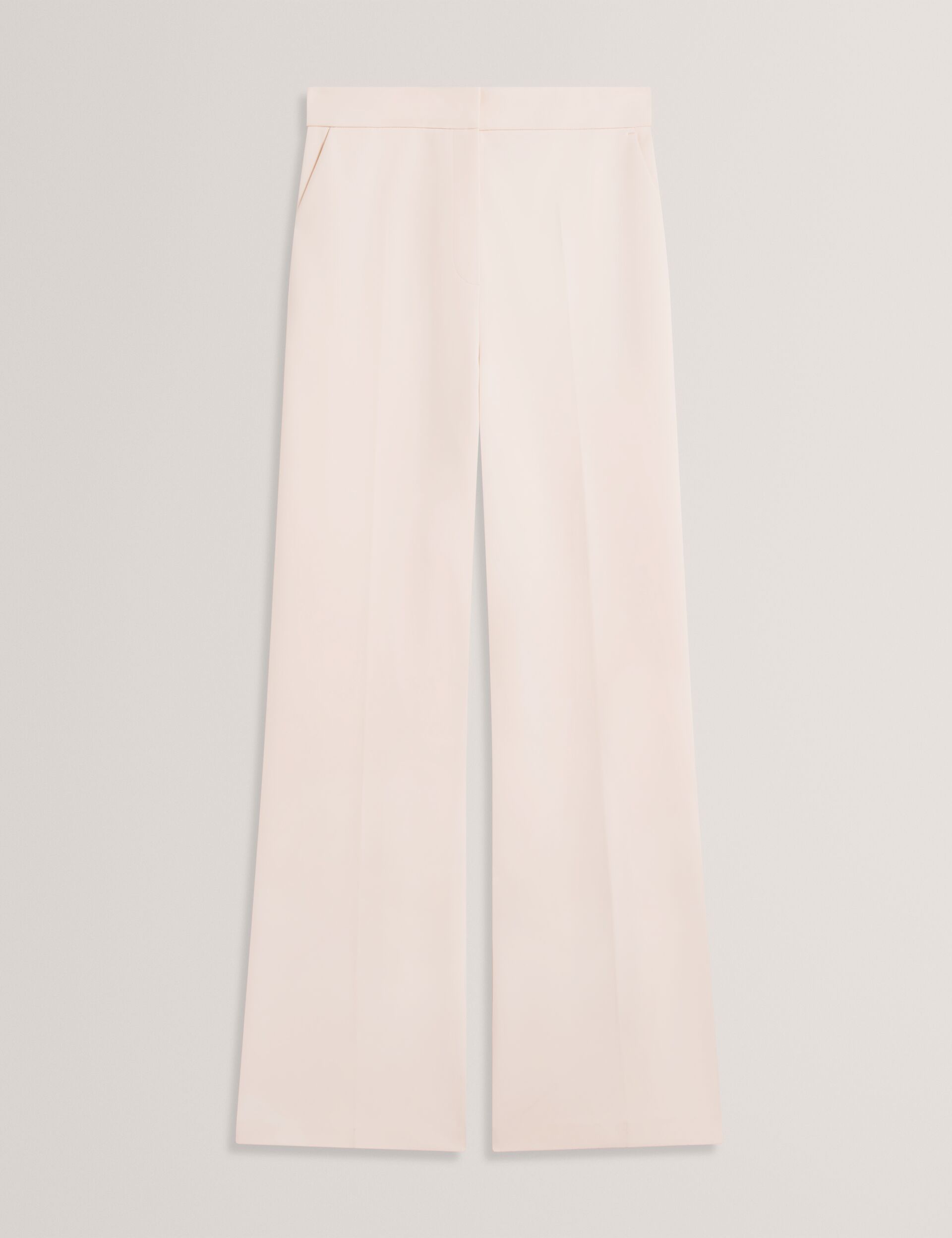 Ted Baker Pink Tailored High Waisted Flared Trousers Women's