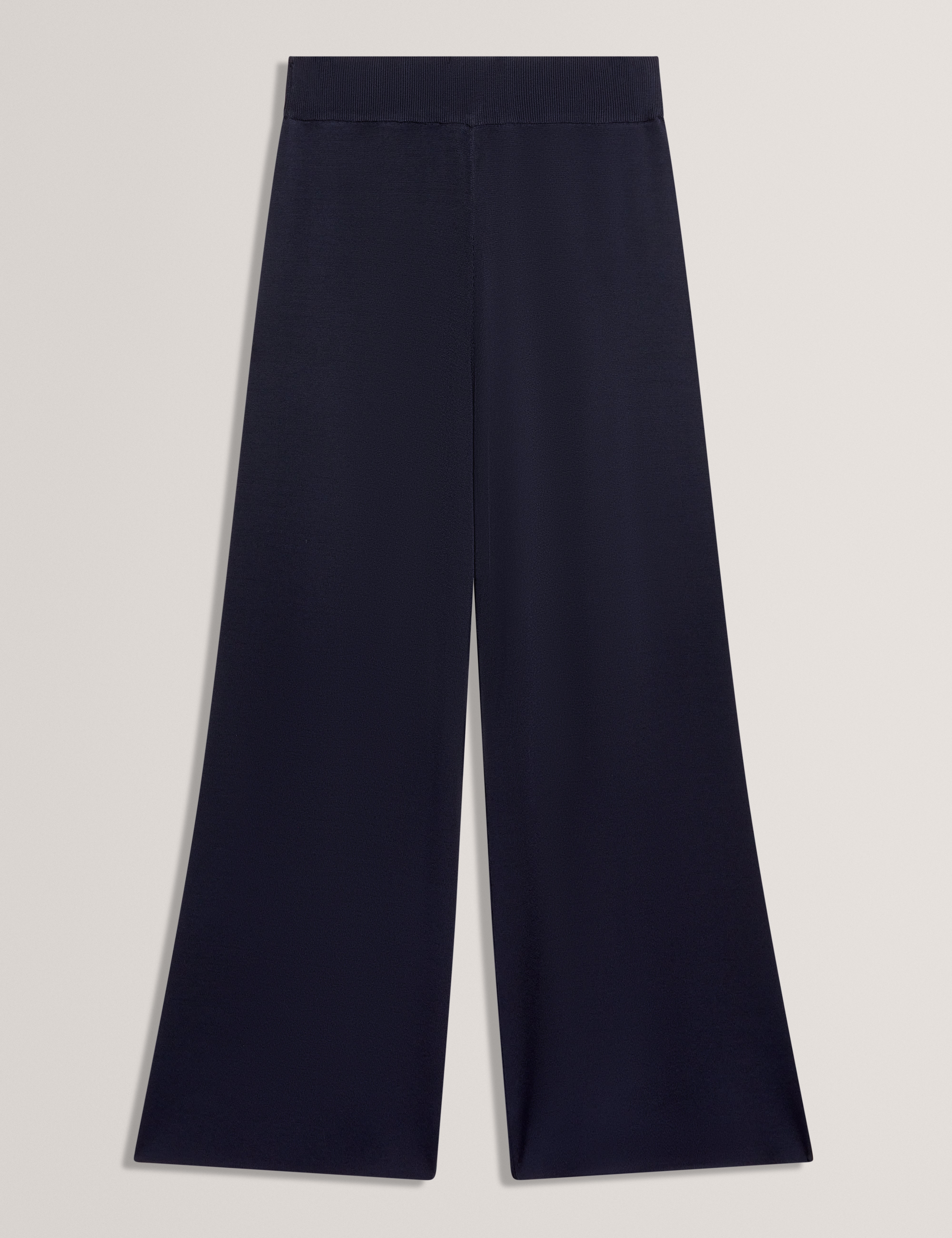 Ted Baker Matilli Navy Pullon Knitted Wide Leg Trousers Women's