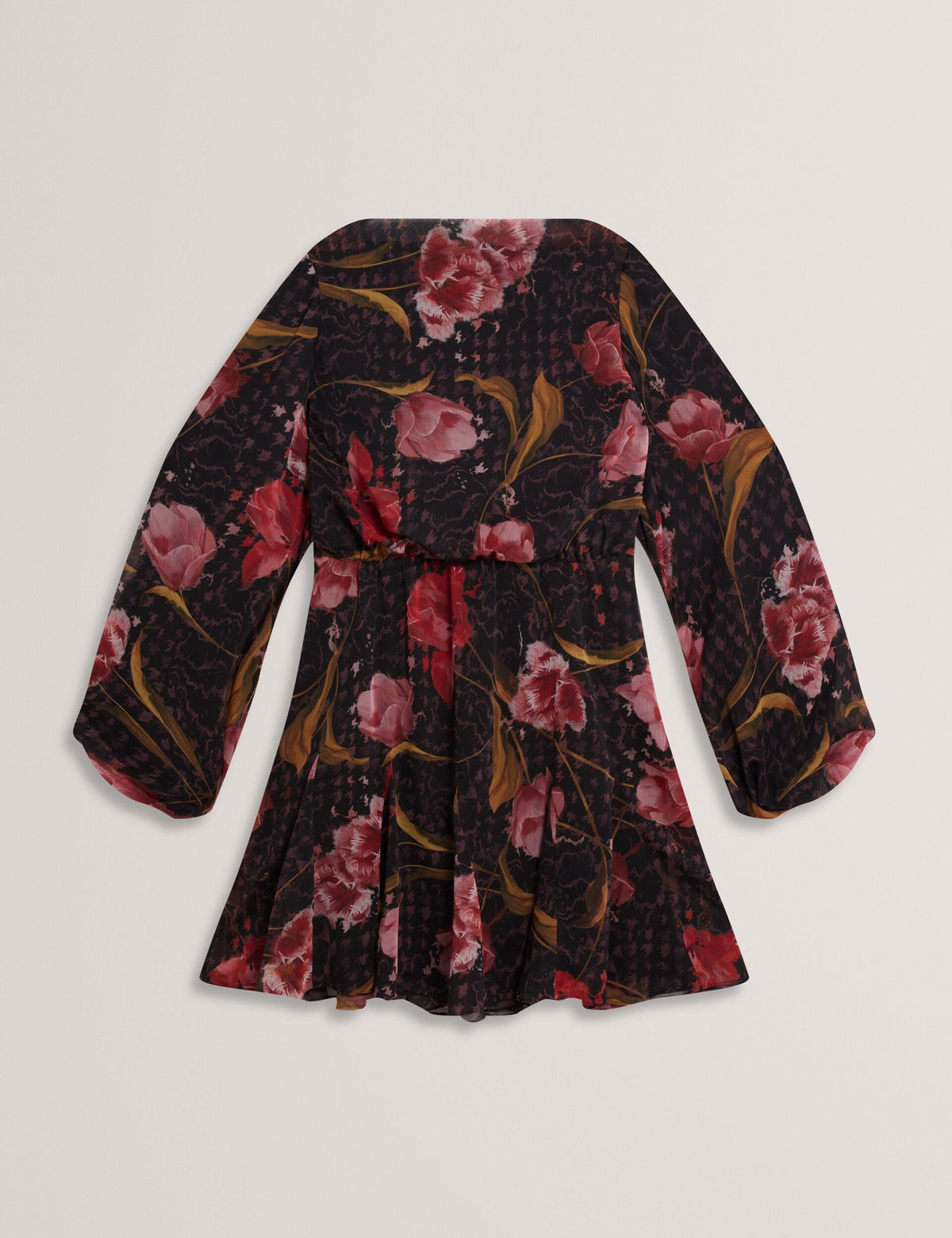Ted Baker Endrina Floral Print Balloon Sleeve Mini Dress Women's