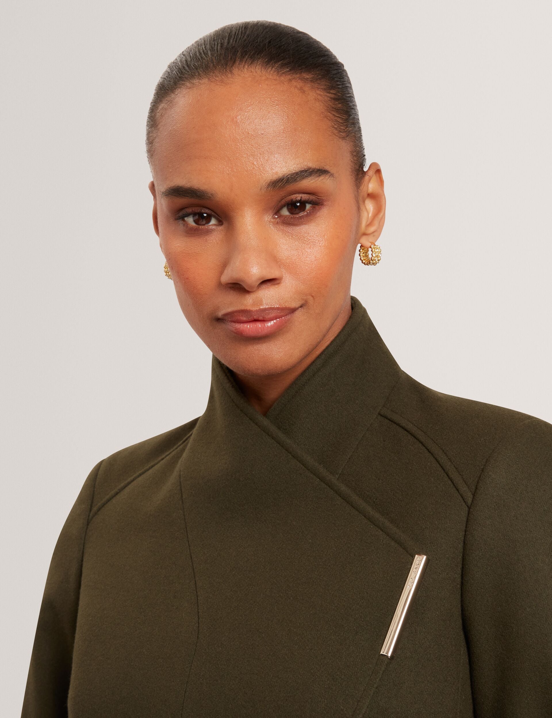 Ted Baker Rosecee Tailored Cropped Wool Wrap Jacket Women's