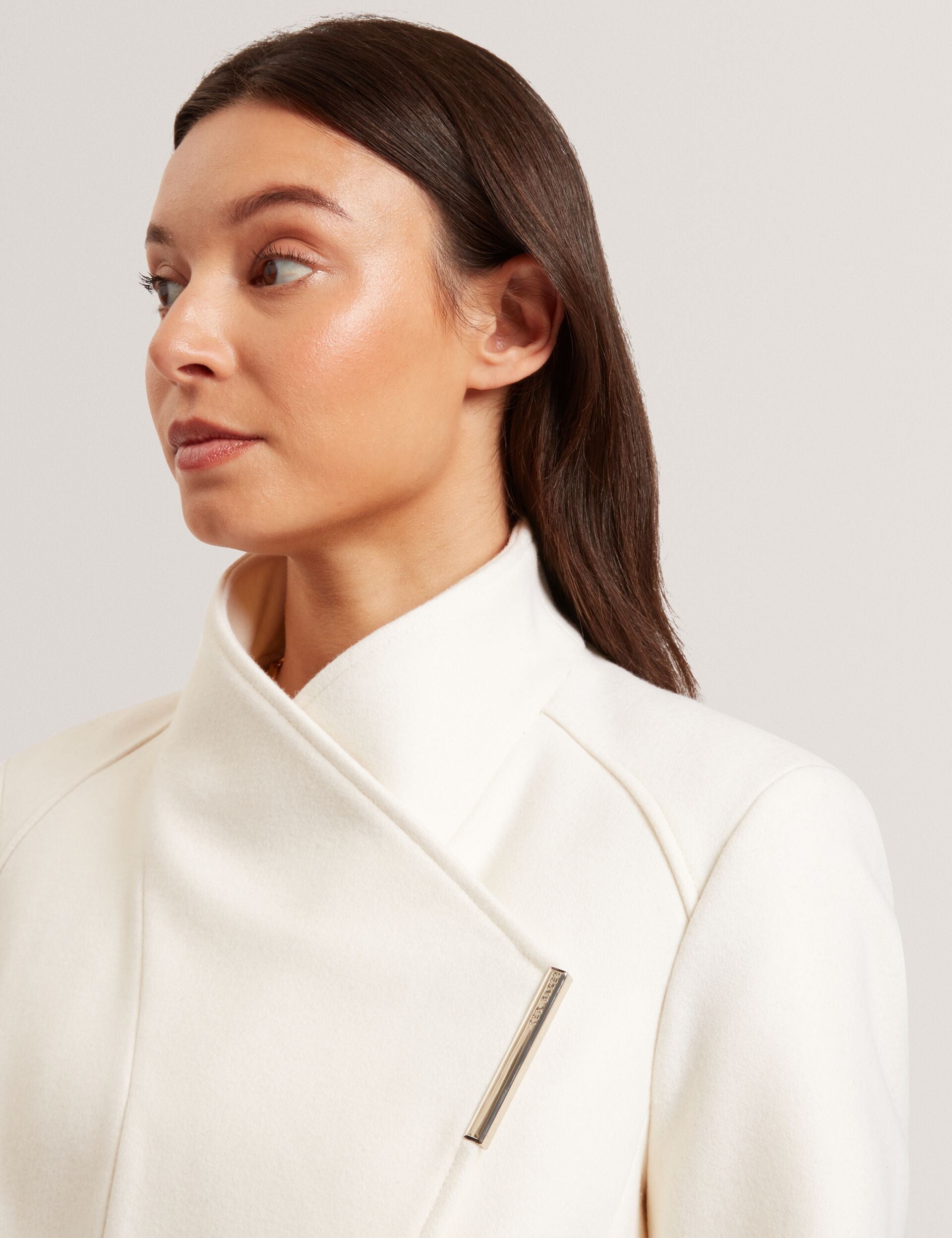 Ted Baker Rosecee Tailored Cropped Wool Wrap Jacket Women's