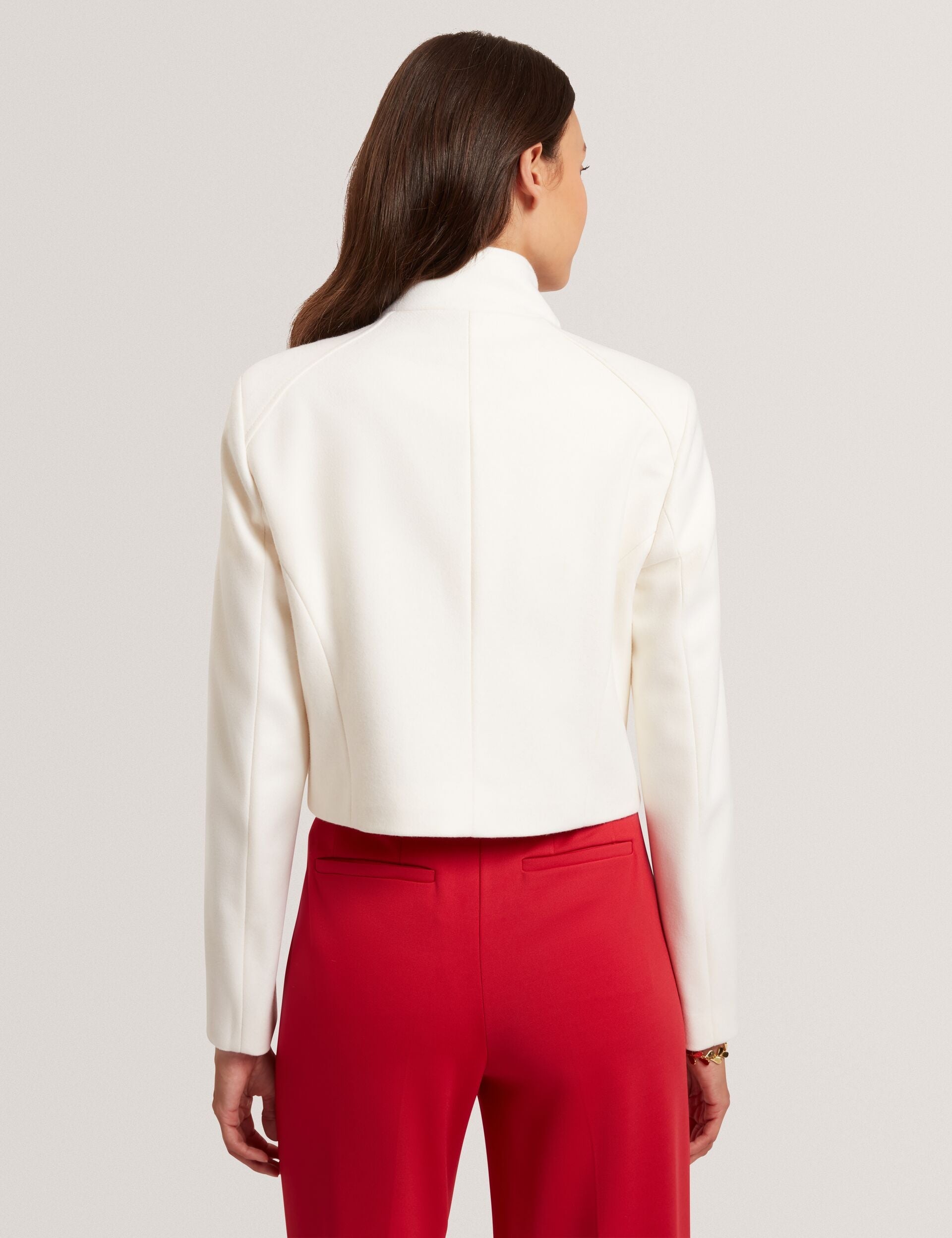 Ted Baker Rosecee Tailored Cropped Wool Wrap Jacket Women's