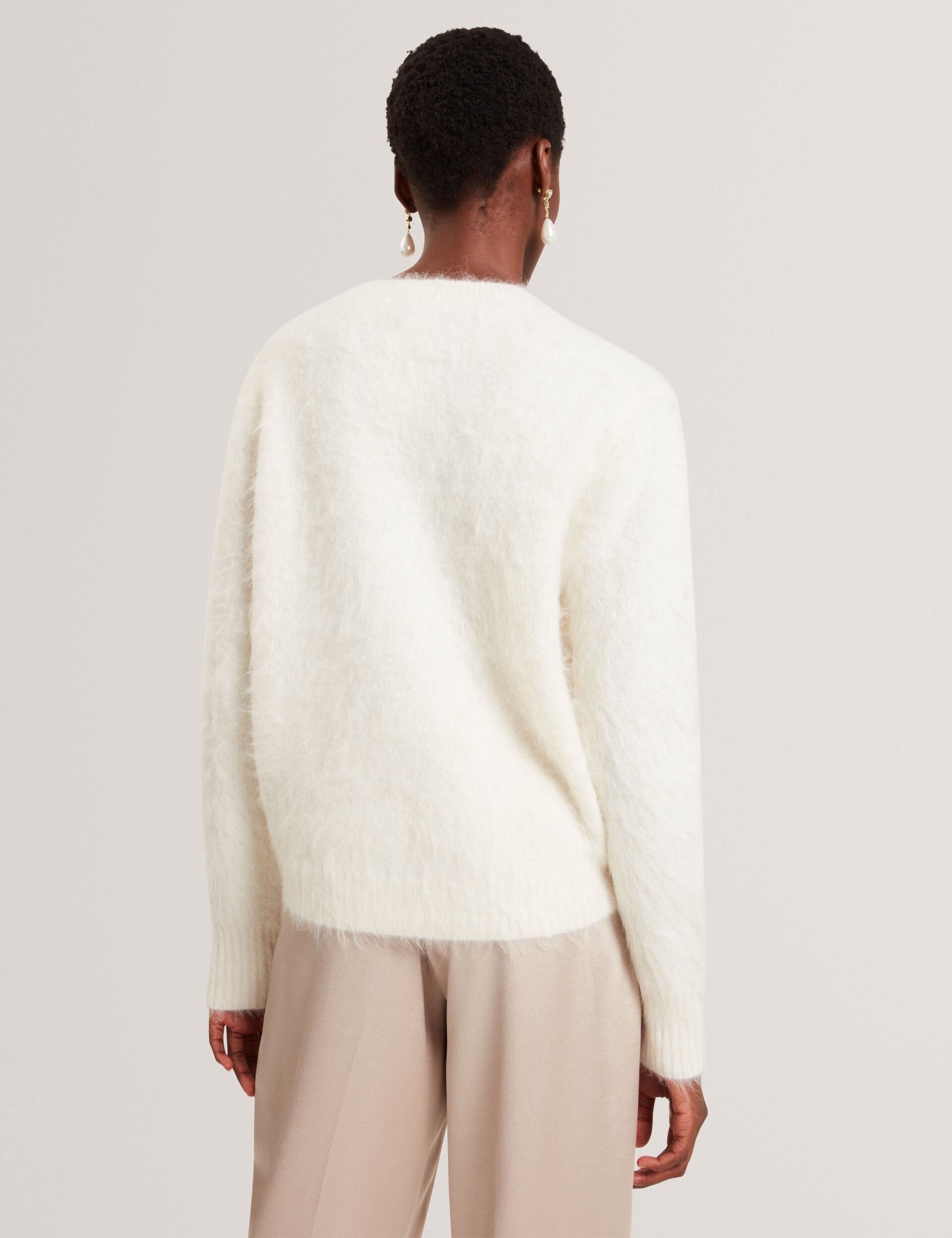 Ted Baker Mirrani Brushed Alpaca Wool Relaxed Jumper Women's
