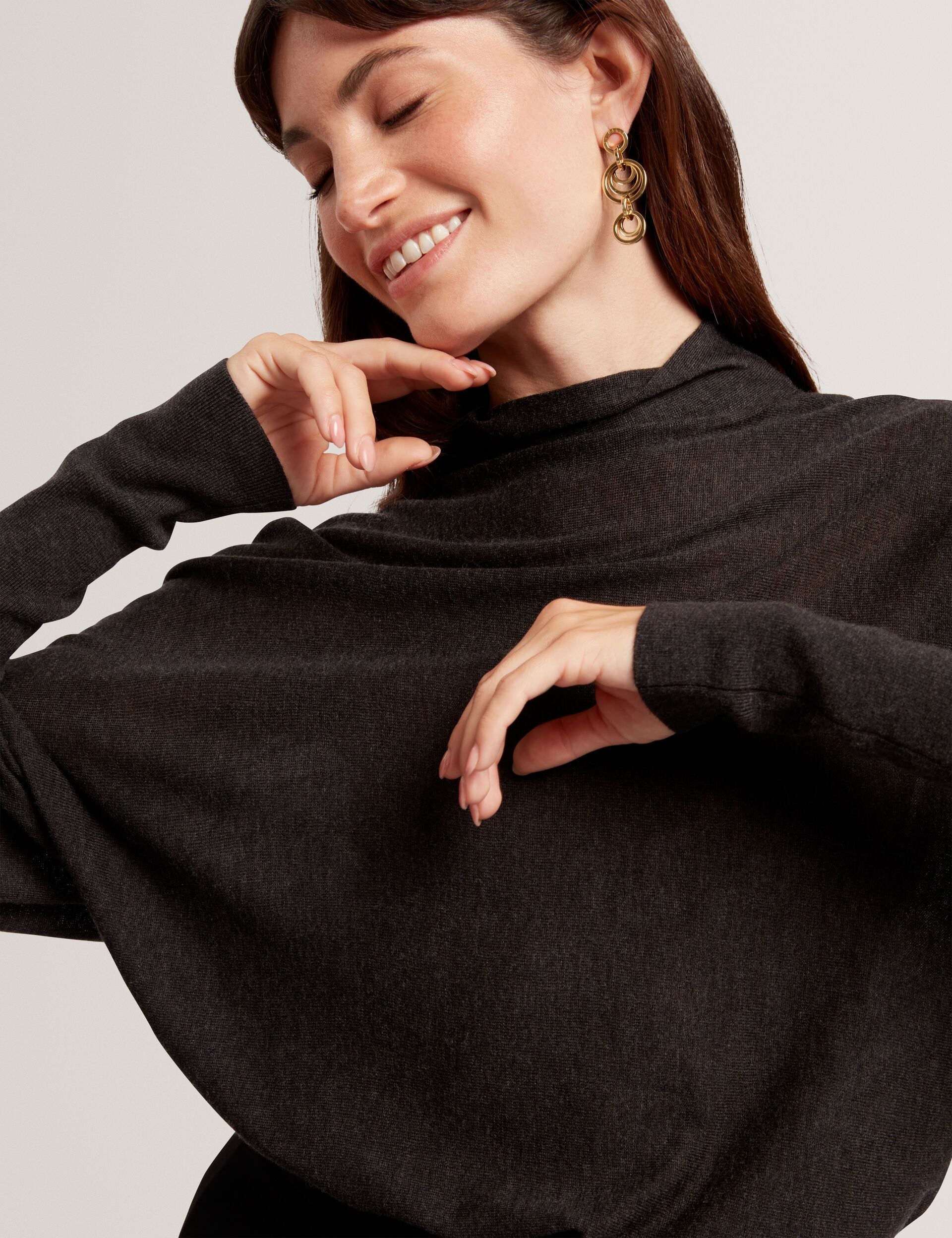 Ted Baker Jeania Fine Merino Wool Longline Jumper Women's
