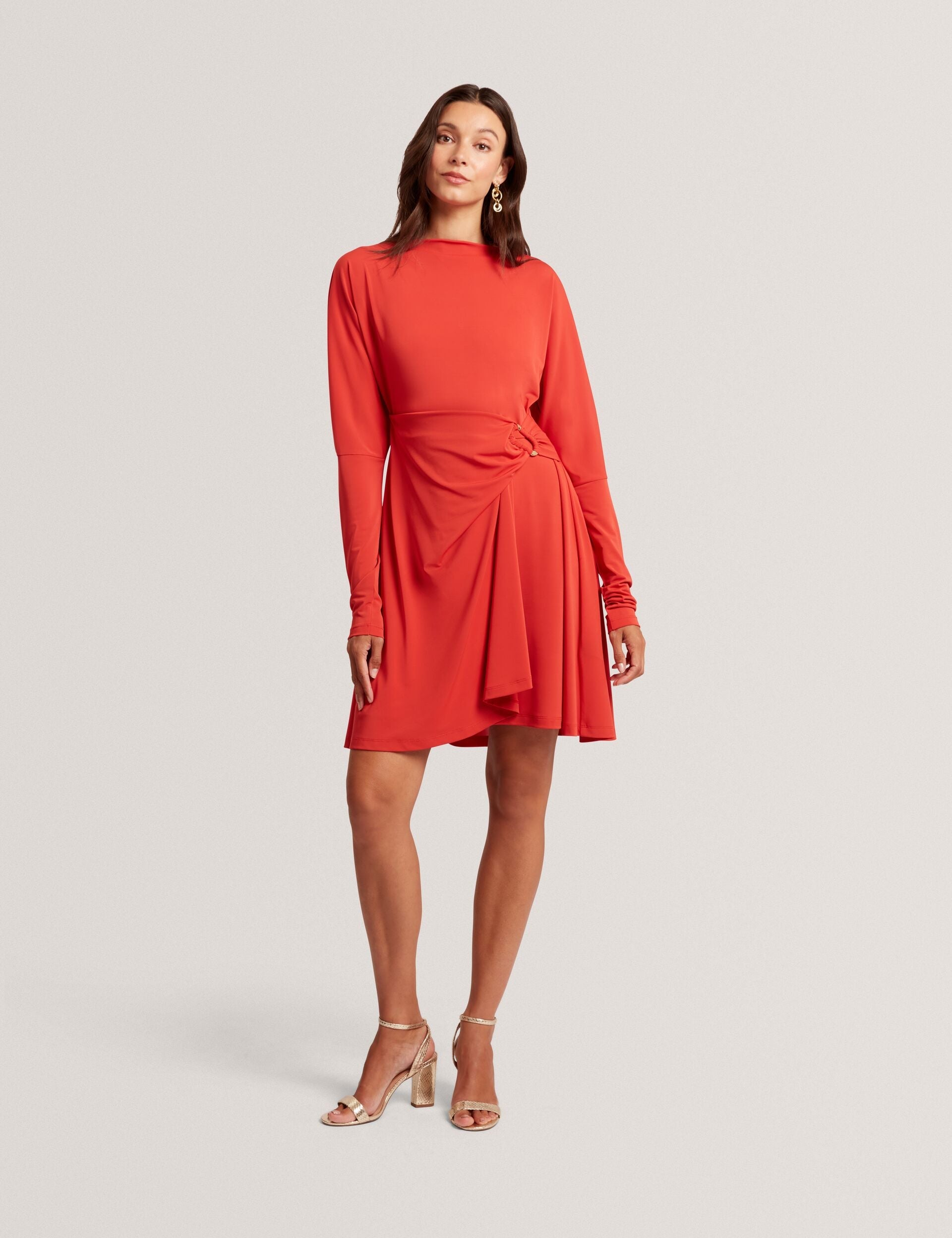 Ted Baker Mairiee Wrapover Long Sleeve Jersey Mini Dress Women's