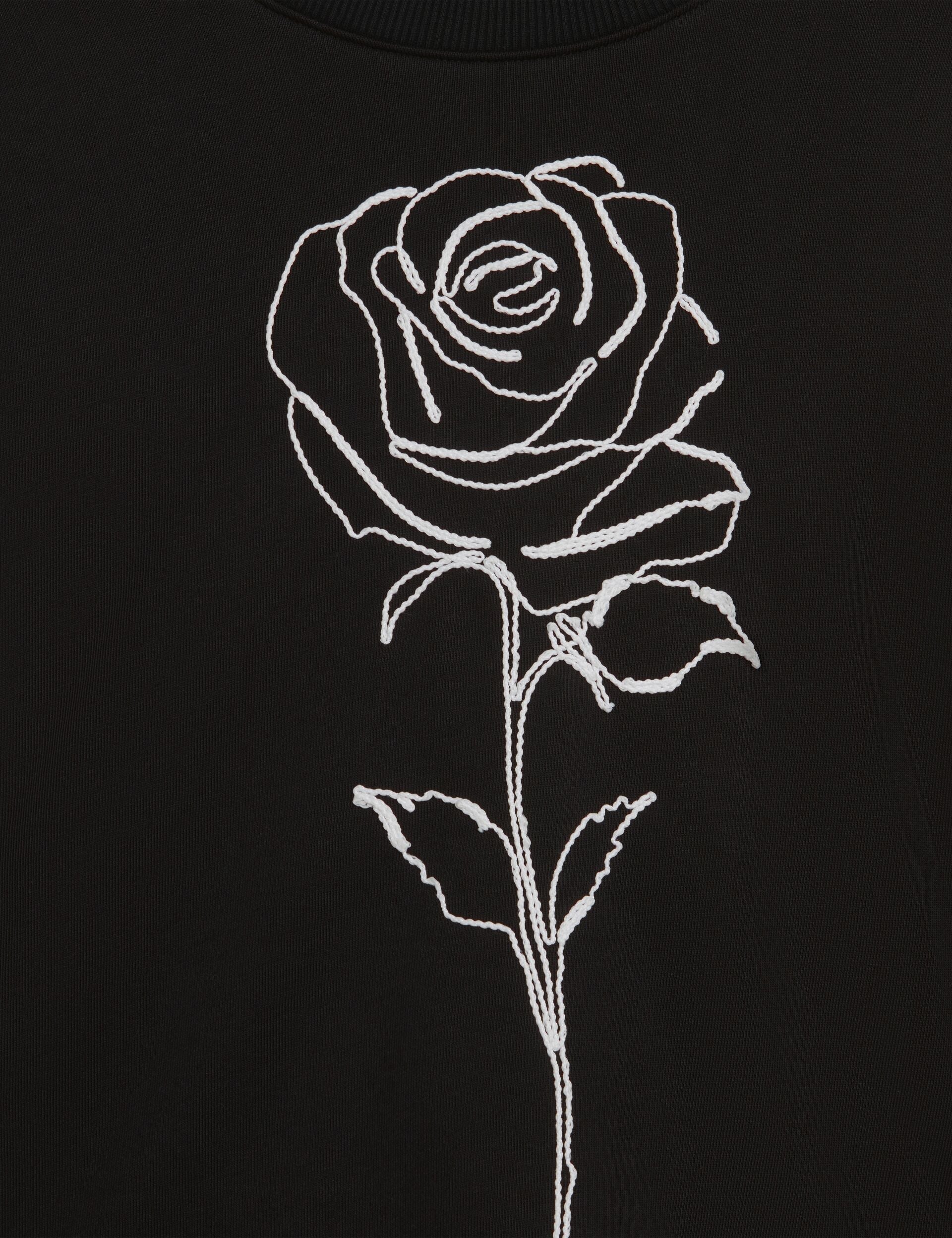 Ted Baker Marssia Embroidered Rose Graphic Cotton Sweatshirt Women's